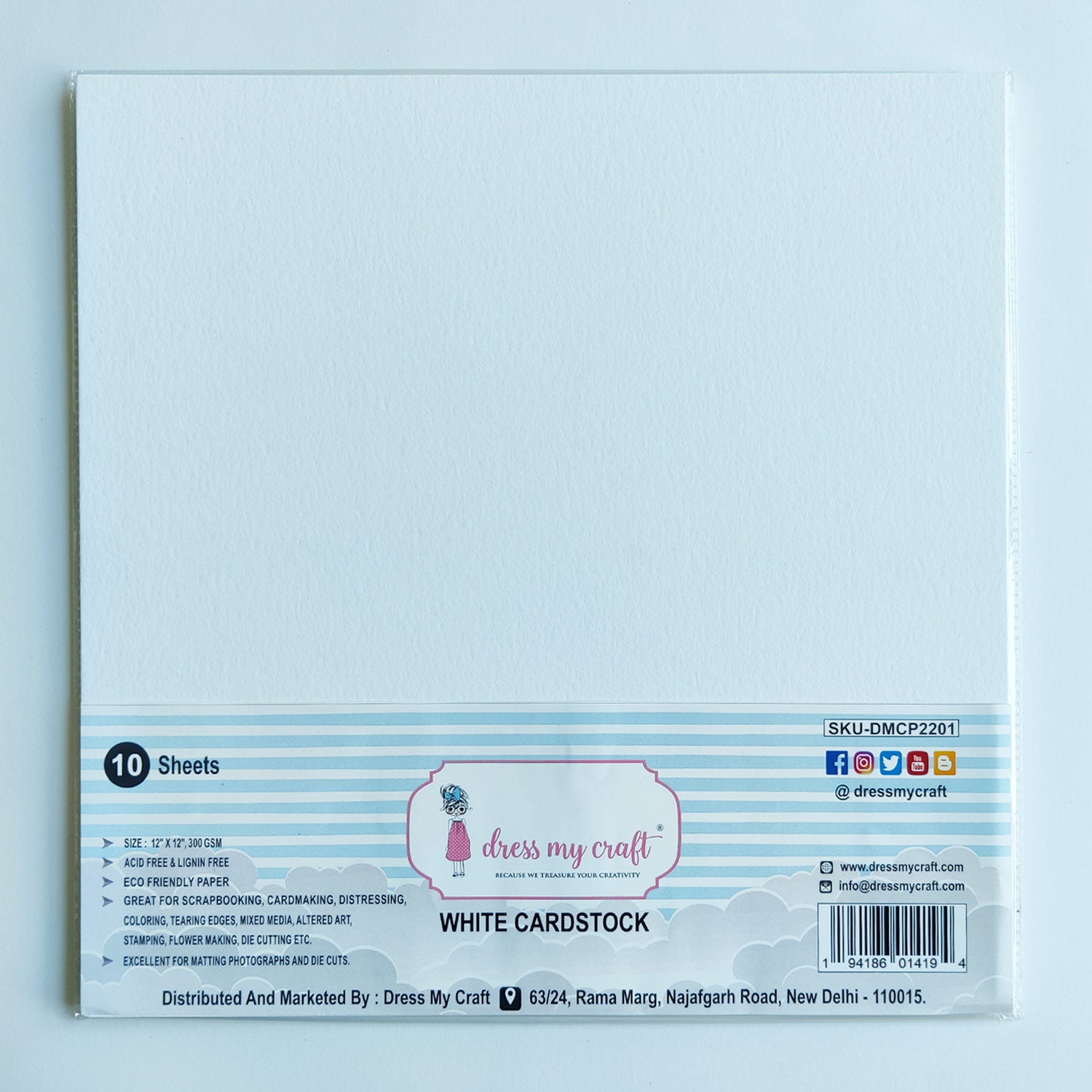White Cardstock - 300 GSM