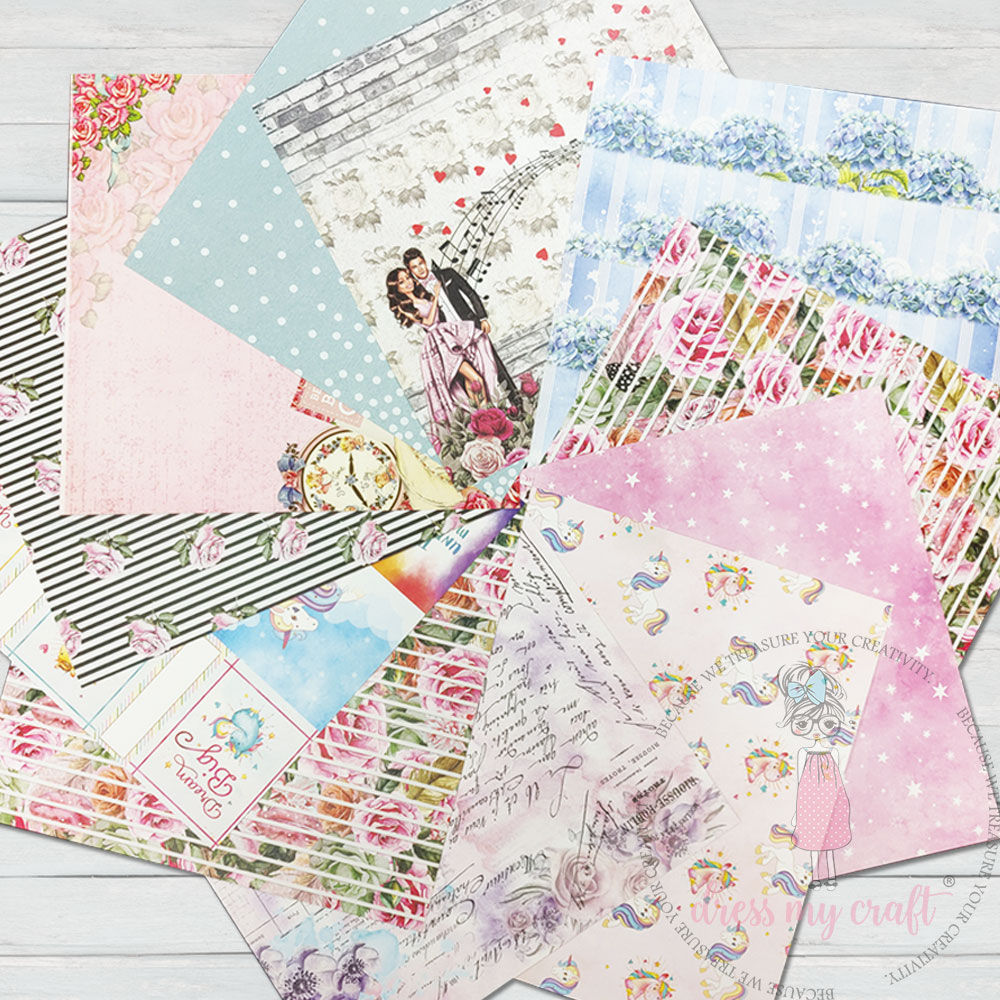Dress My Craft Paper - 12" x 12" - Assorted Sheets