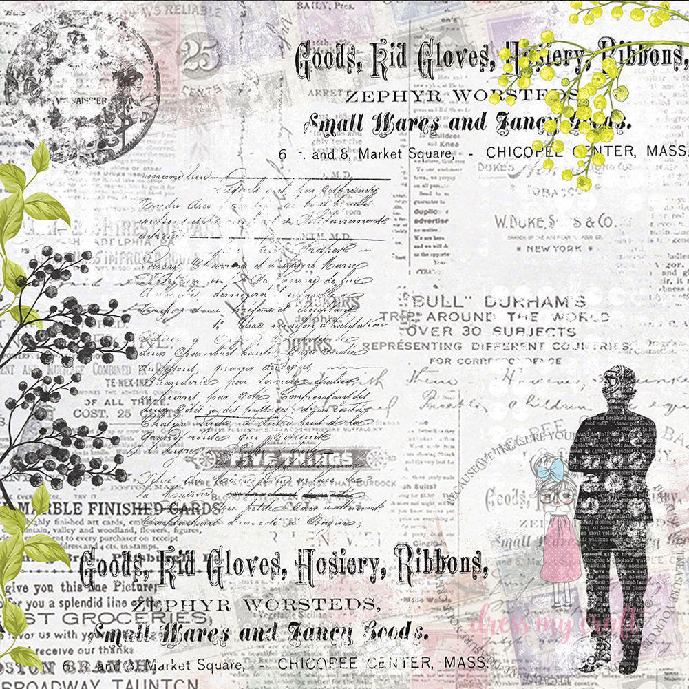 My Gentleman Sheet #2 Pack Of 5 - 12" x 12" Loose Sheets