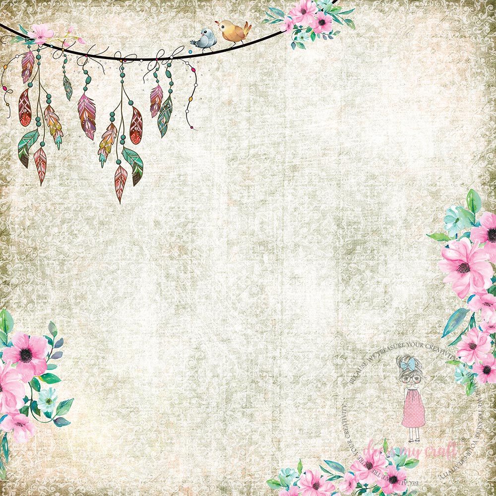 Magnolias #3 Pack Of 5 - 12" x 12" Loose Sheets