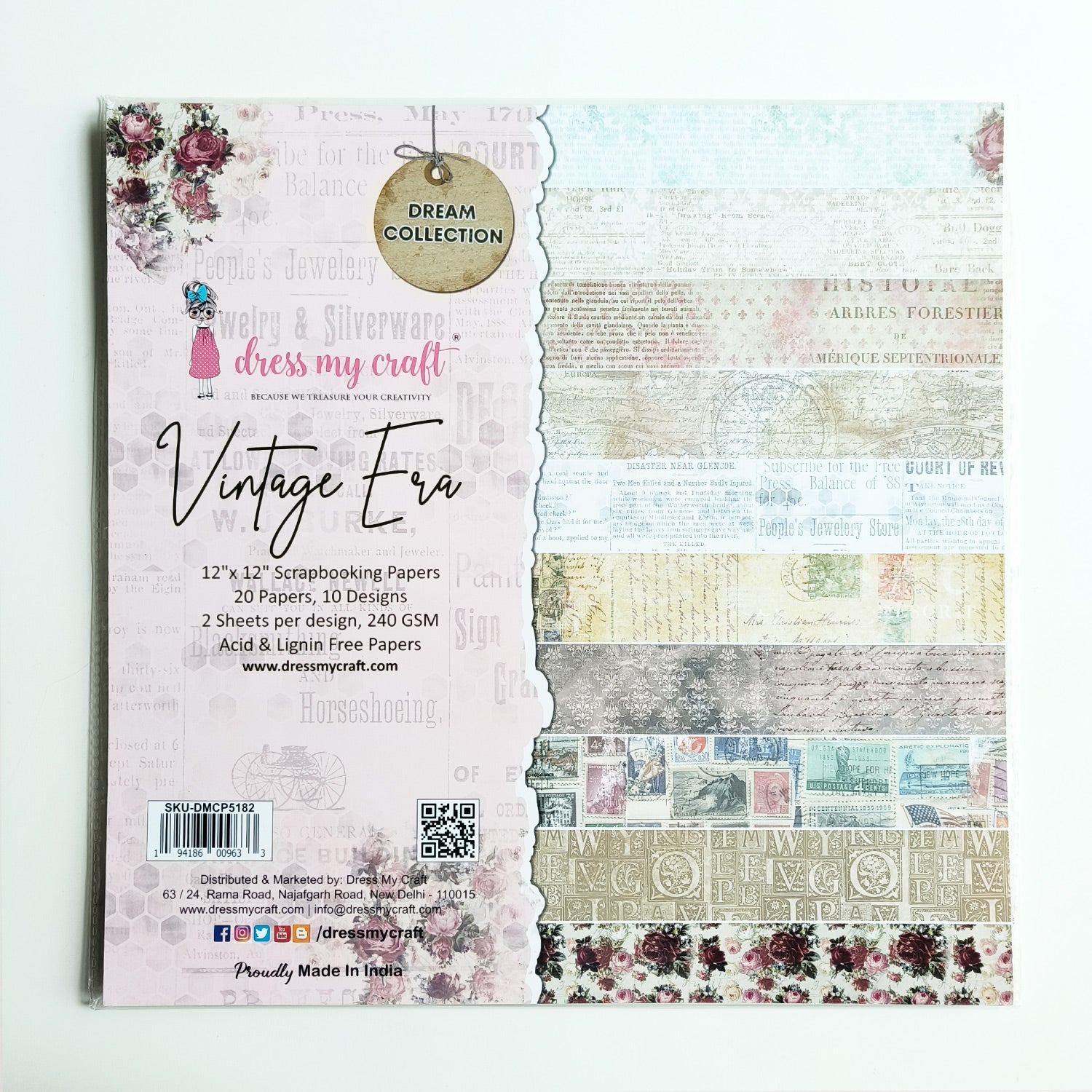 Vintage Era - 12" x 12" Paper Pack