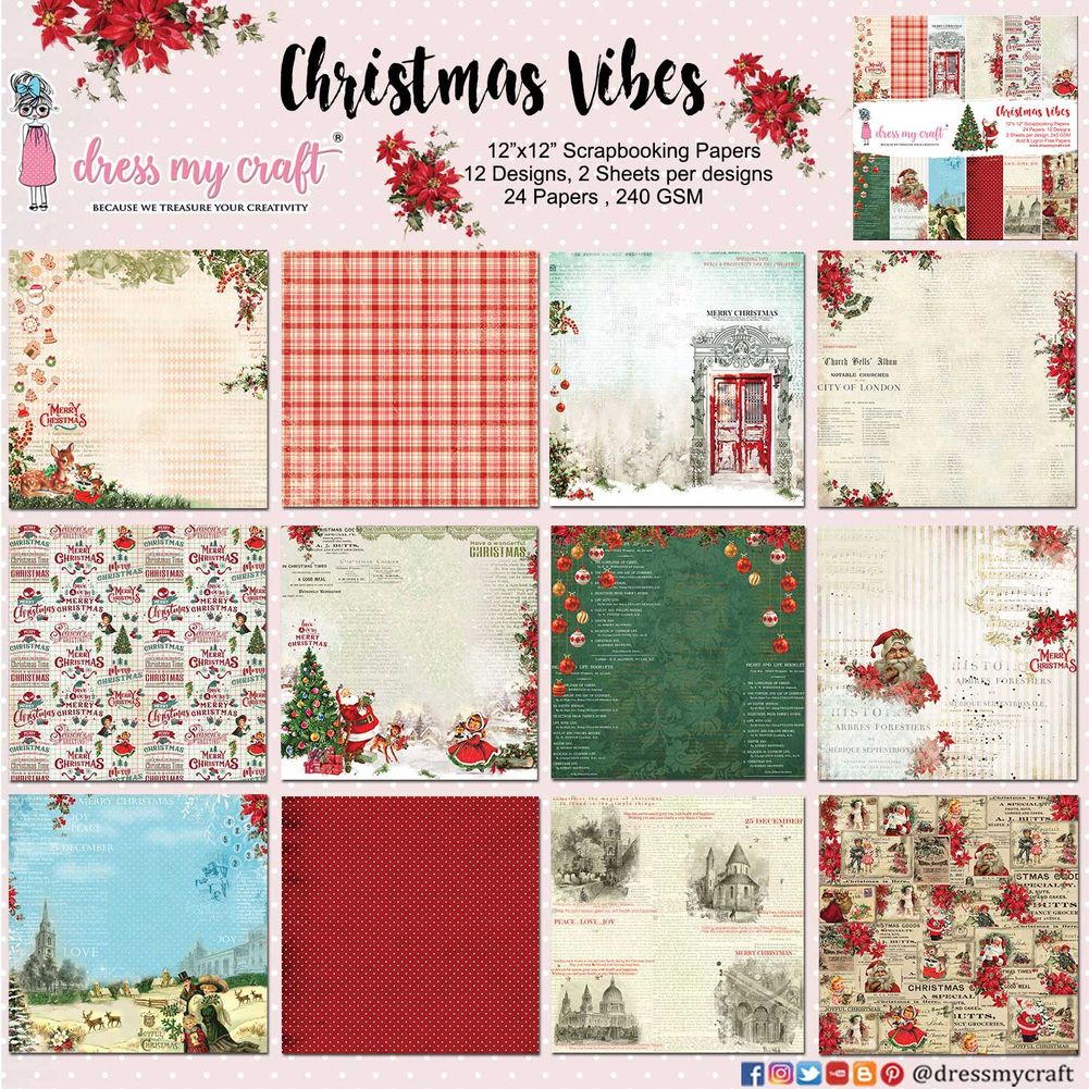 Christmas Vibes 6" x 6" Paper Pad