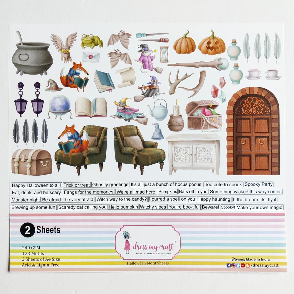 Halloween Motif sheets