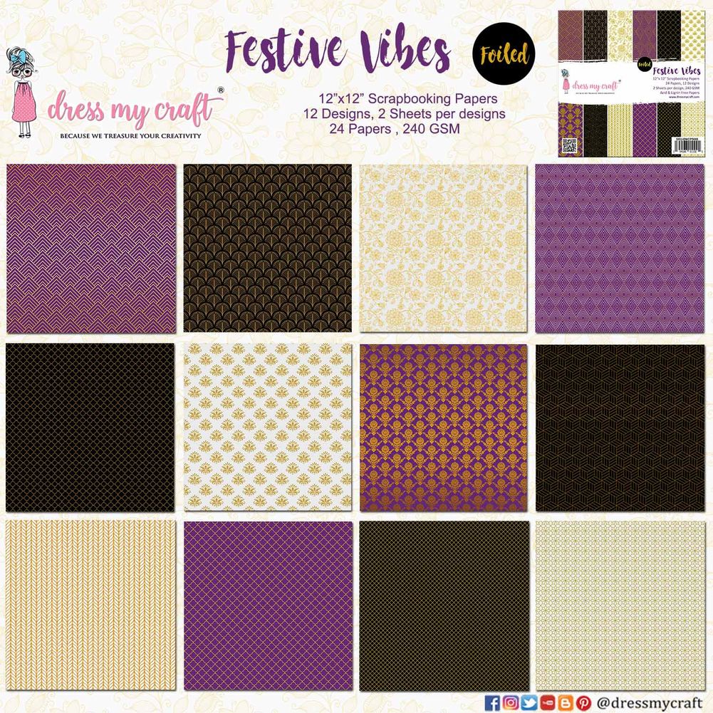 Festive Vibes 12" x 12" Paper Pad