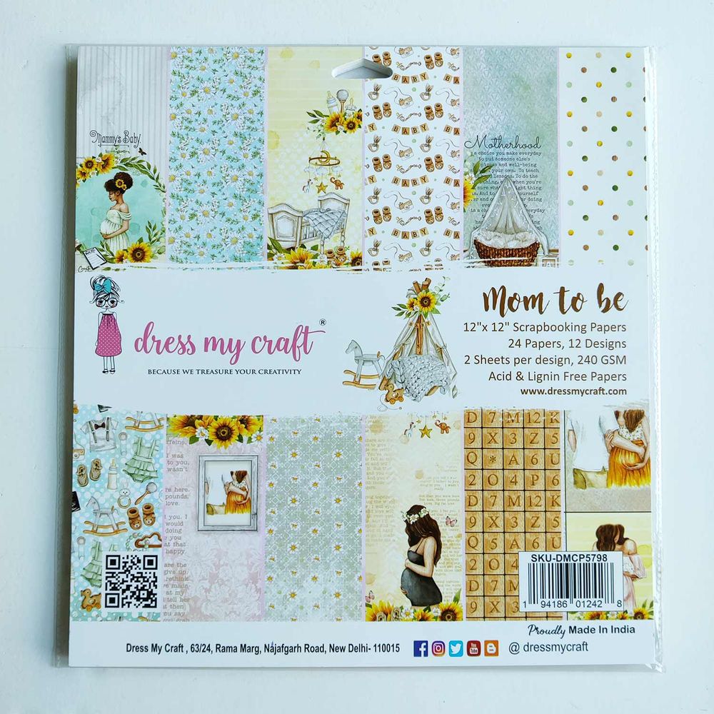 Mom To Be 12''x12'' Paper Pad