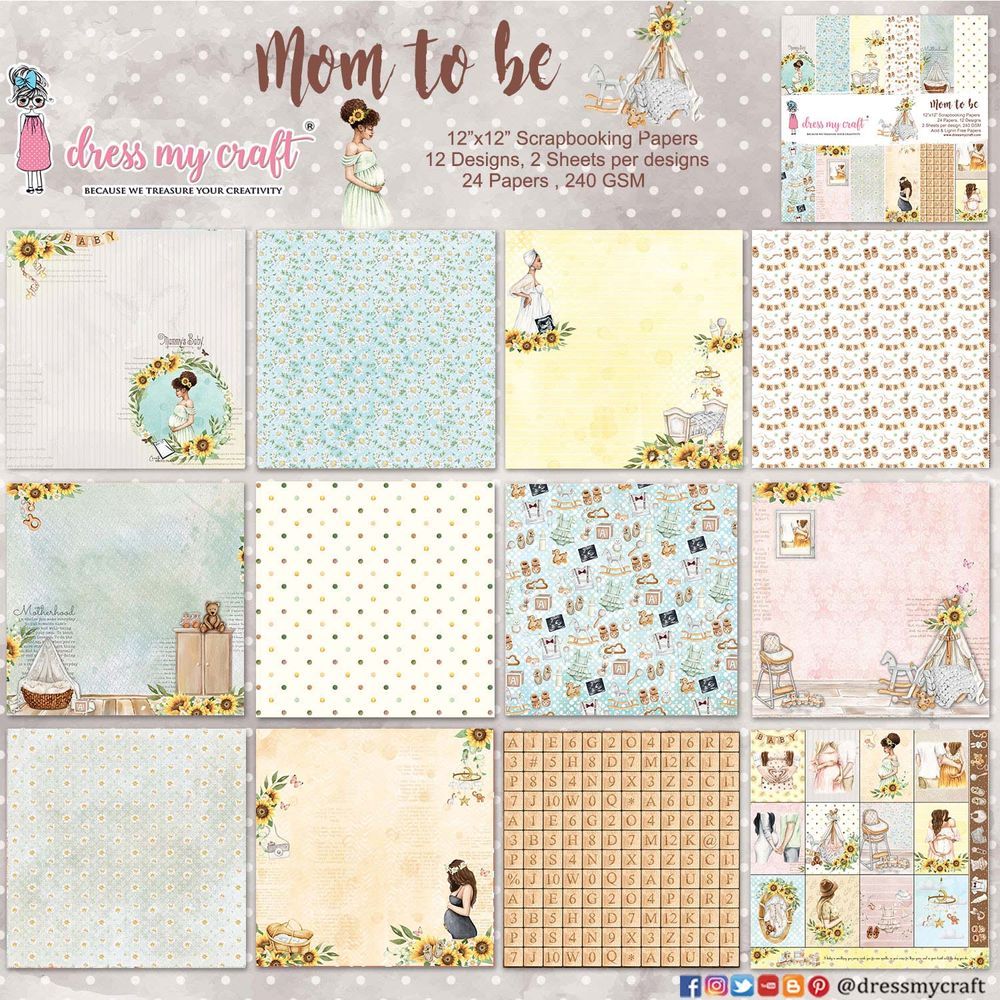 Mom To Be 12''x12'' Paper Pad