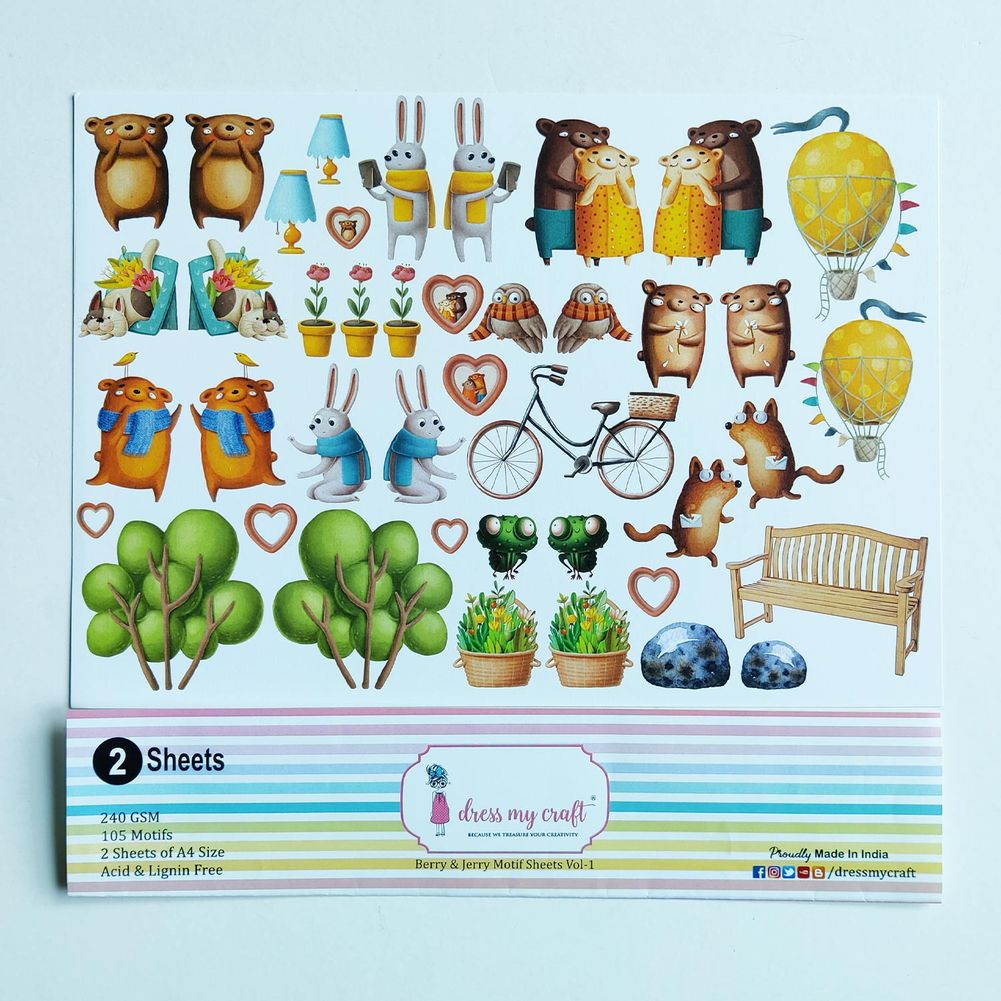 Berry & Jerry Motif Sheets Vol-1
