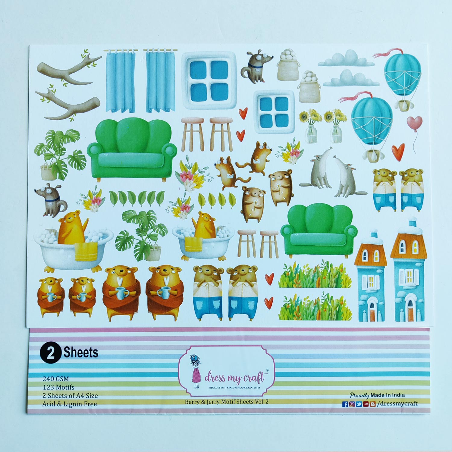 Berry & Jerry Motif Sheets Vol-2