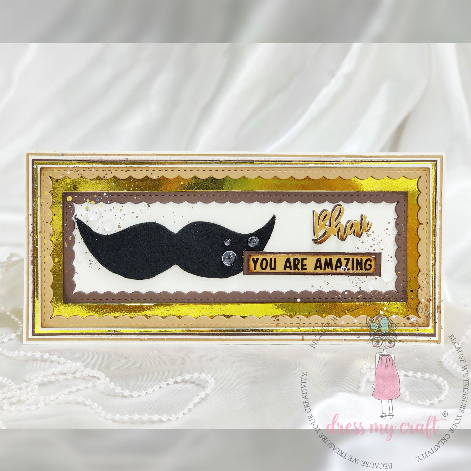 Dull Gold Mirror Cardstock