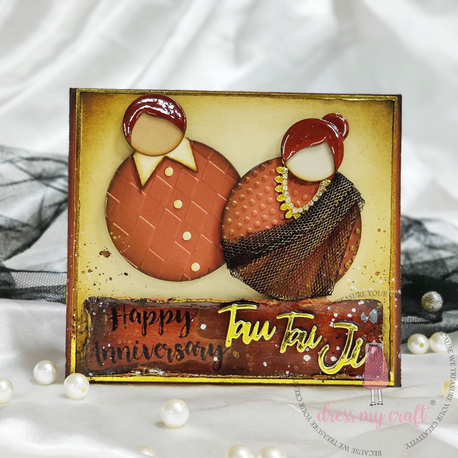 Dull Gold Mirror Cardstock