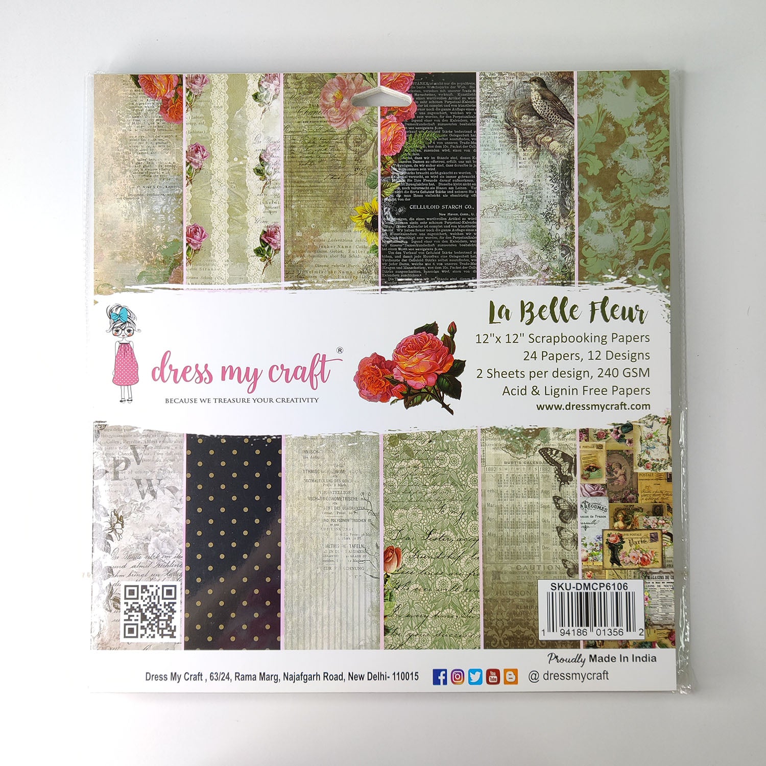 La Belle Fleur12" X 12" Paper Pad