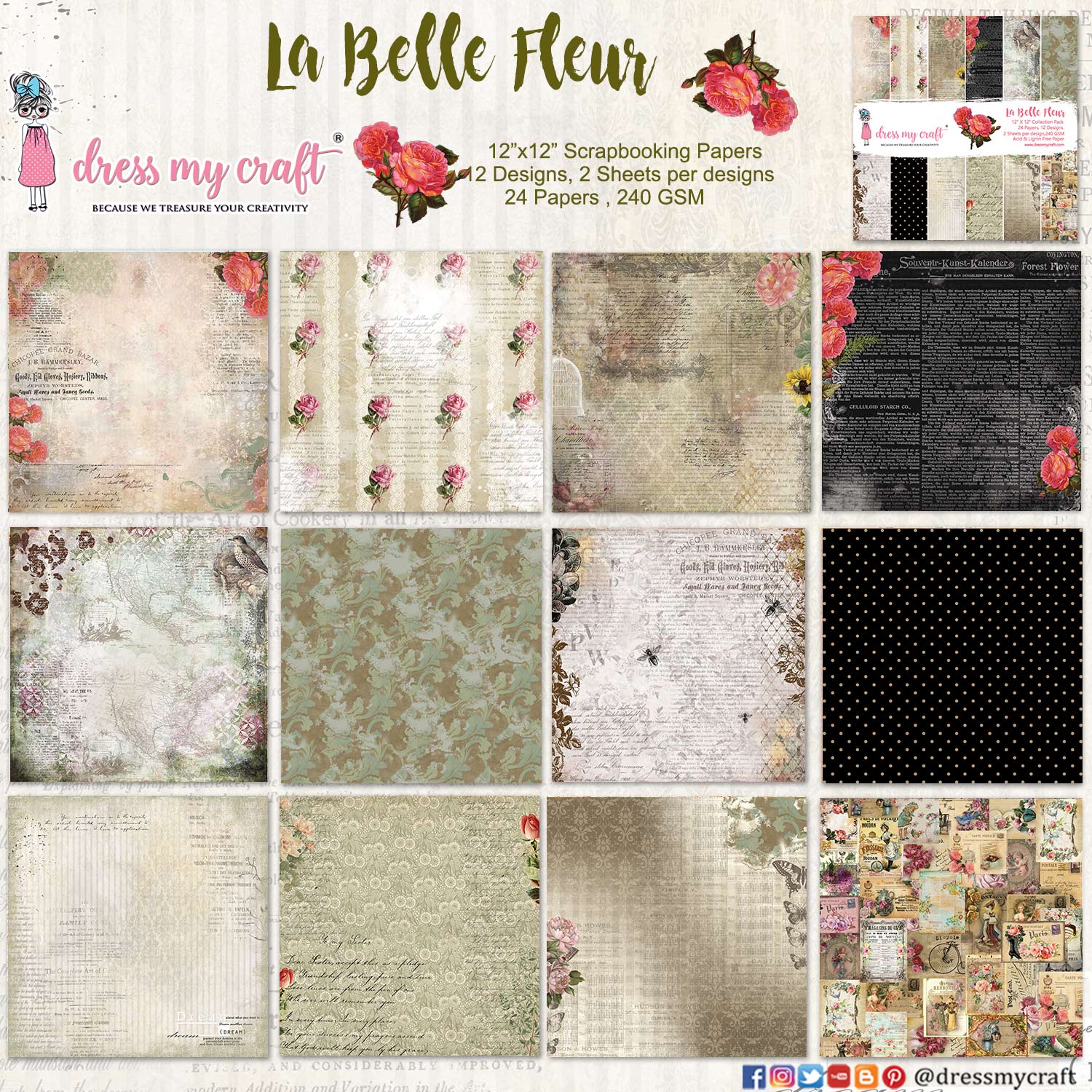 La Belle Fleur Collection kit