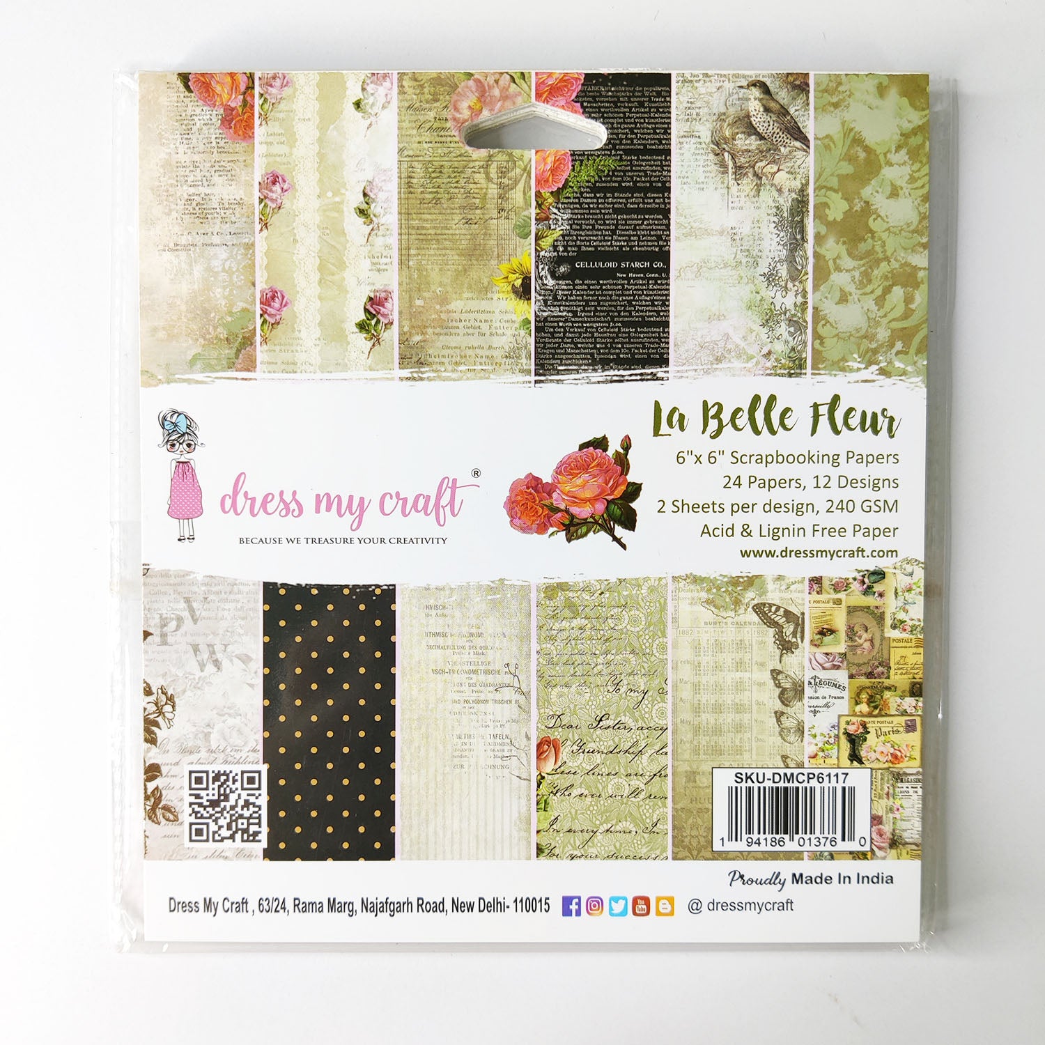La Belle Fleur 6" X 6" Paper Pad