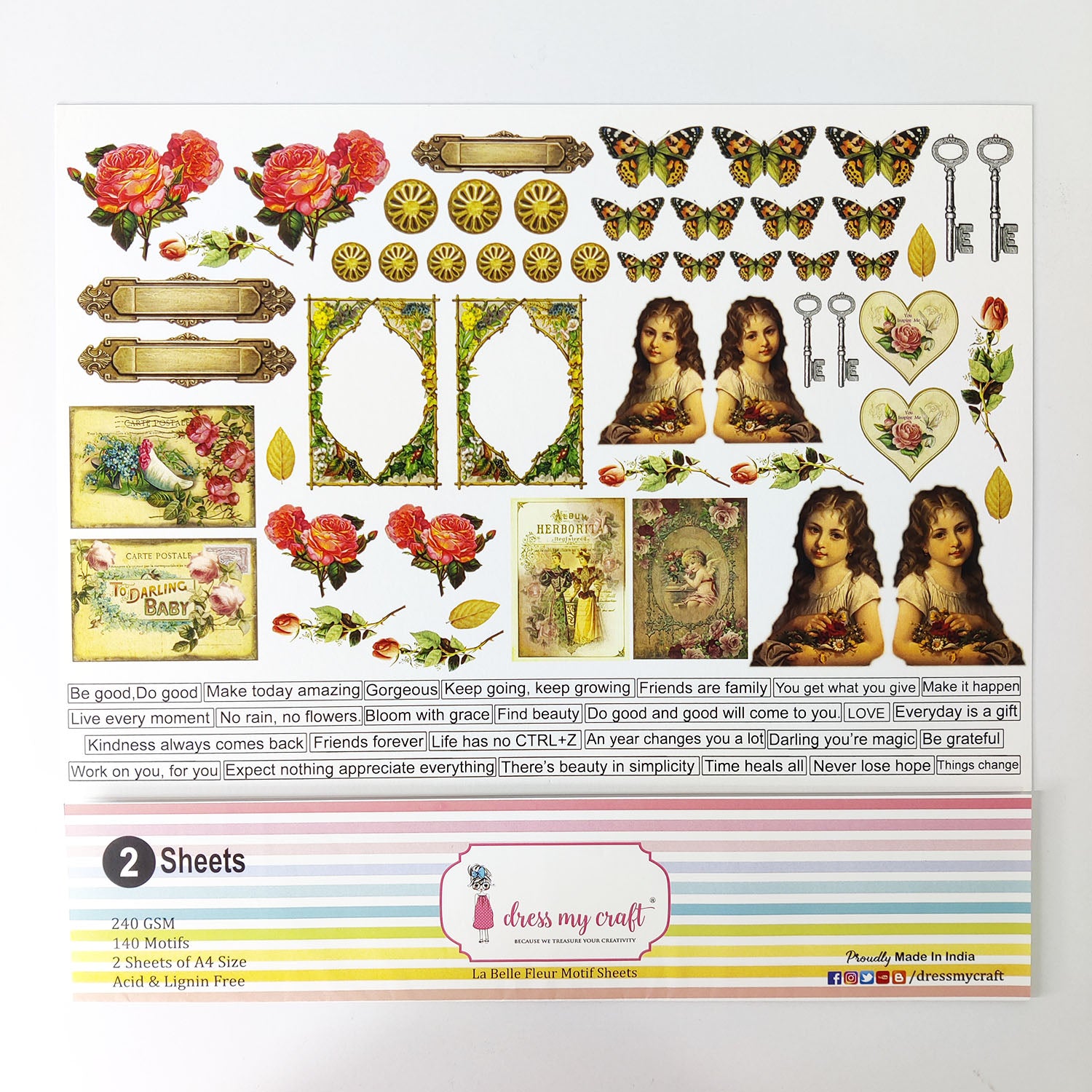 La Belle Fleur Motif Sheets