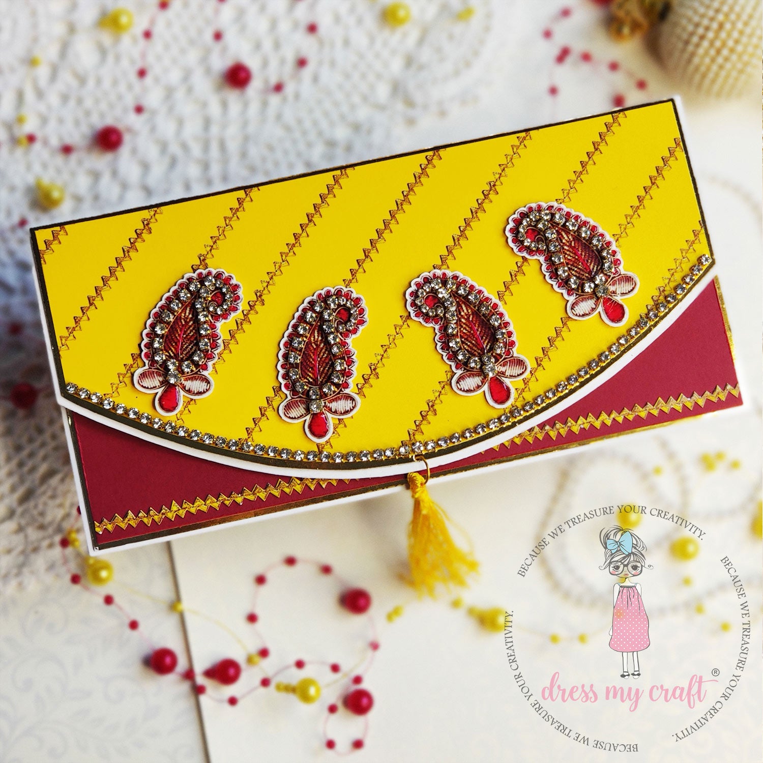 Gota Patti Papers Set - 12" x 12" (Pack Of 20) Loose Sheets