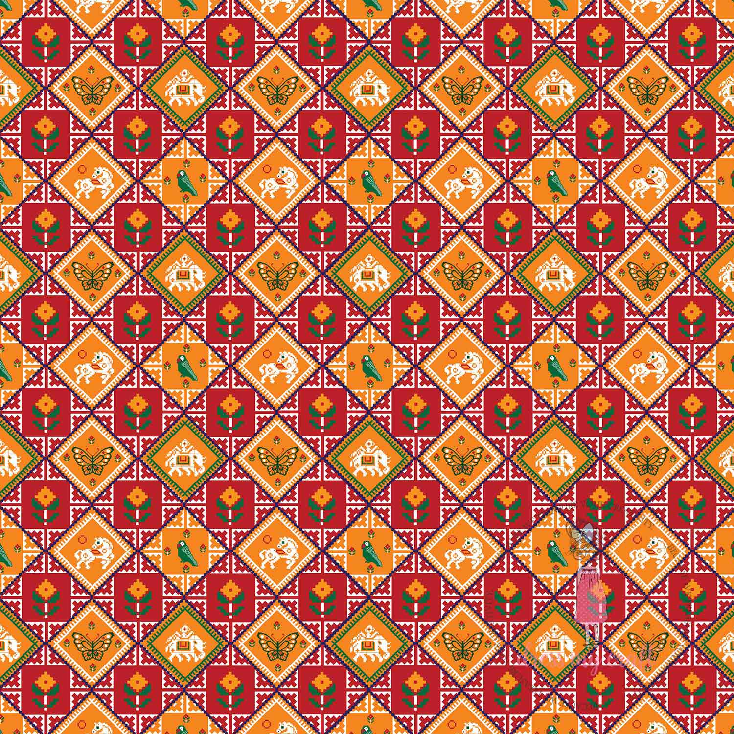Traditional paper #47 - 12" x 12" (Pack Of 10) Loose Sheets