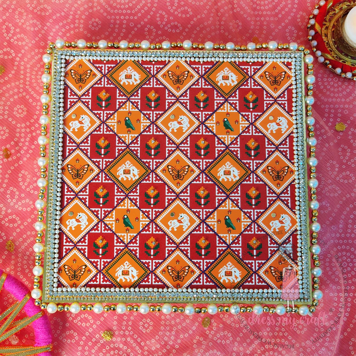 Ikkat & Patola Papers Set - 12" x 12" (Pack Of 20) Loose Sheets