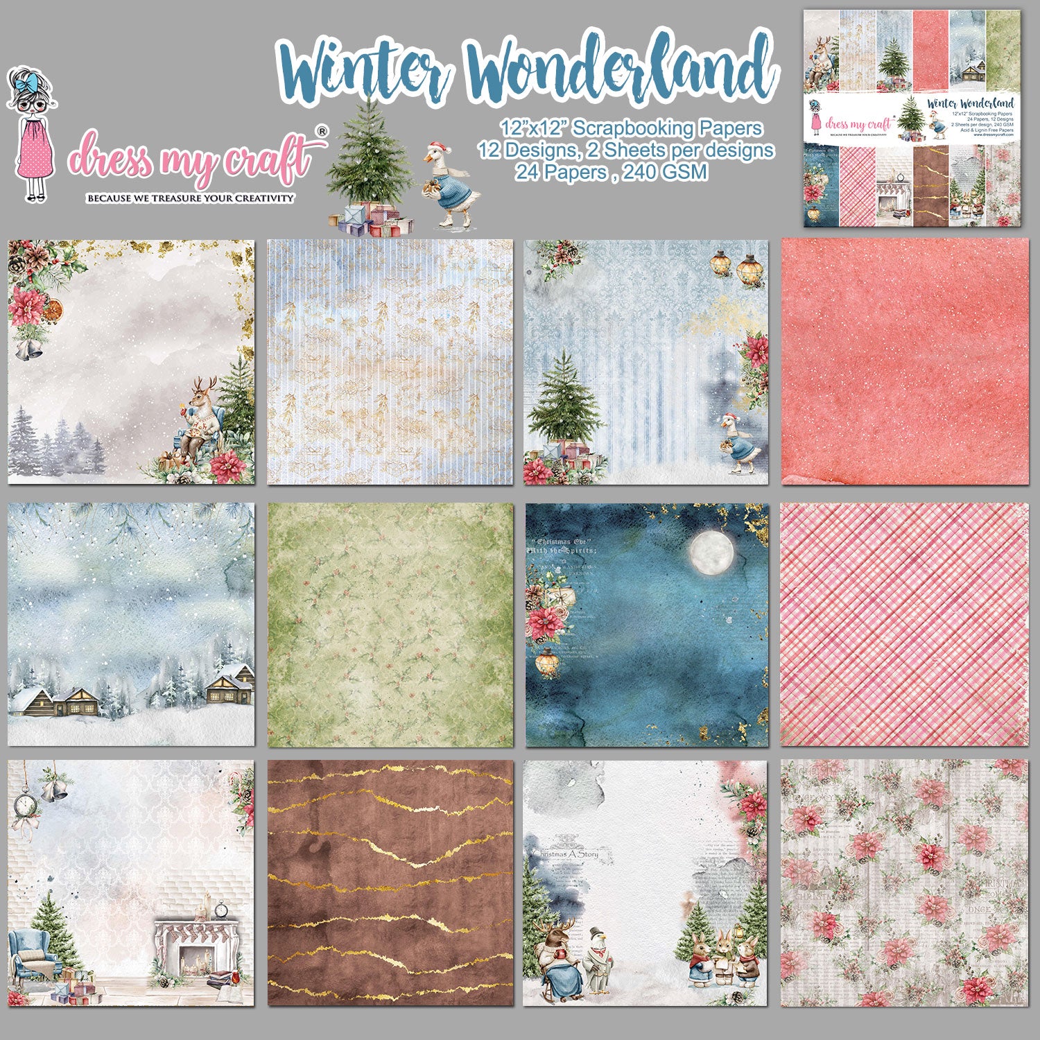 Winter Wonderland 6" X 6" Paper Pad