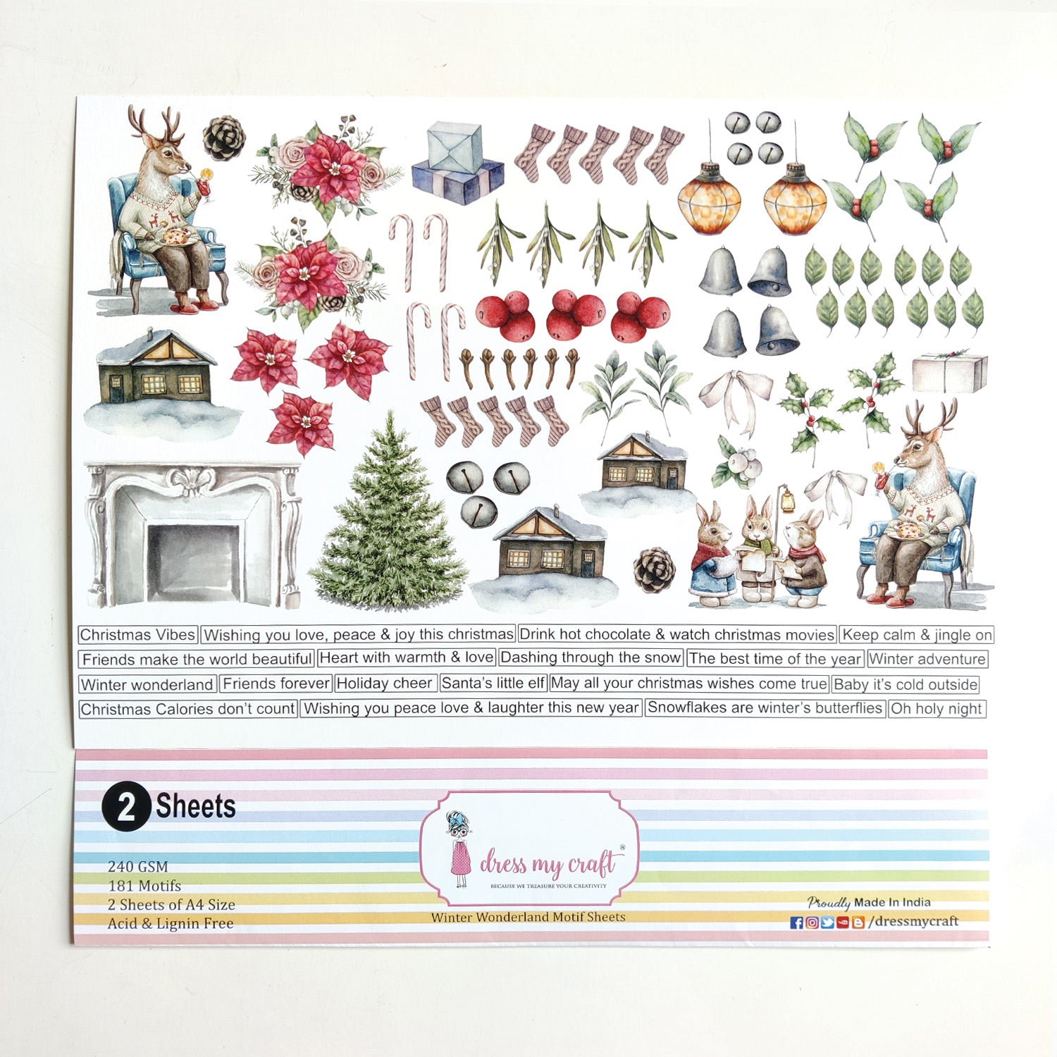 Winter Wonderland Motif Sheets