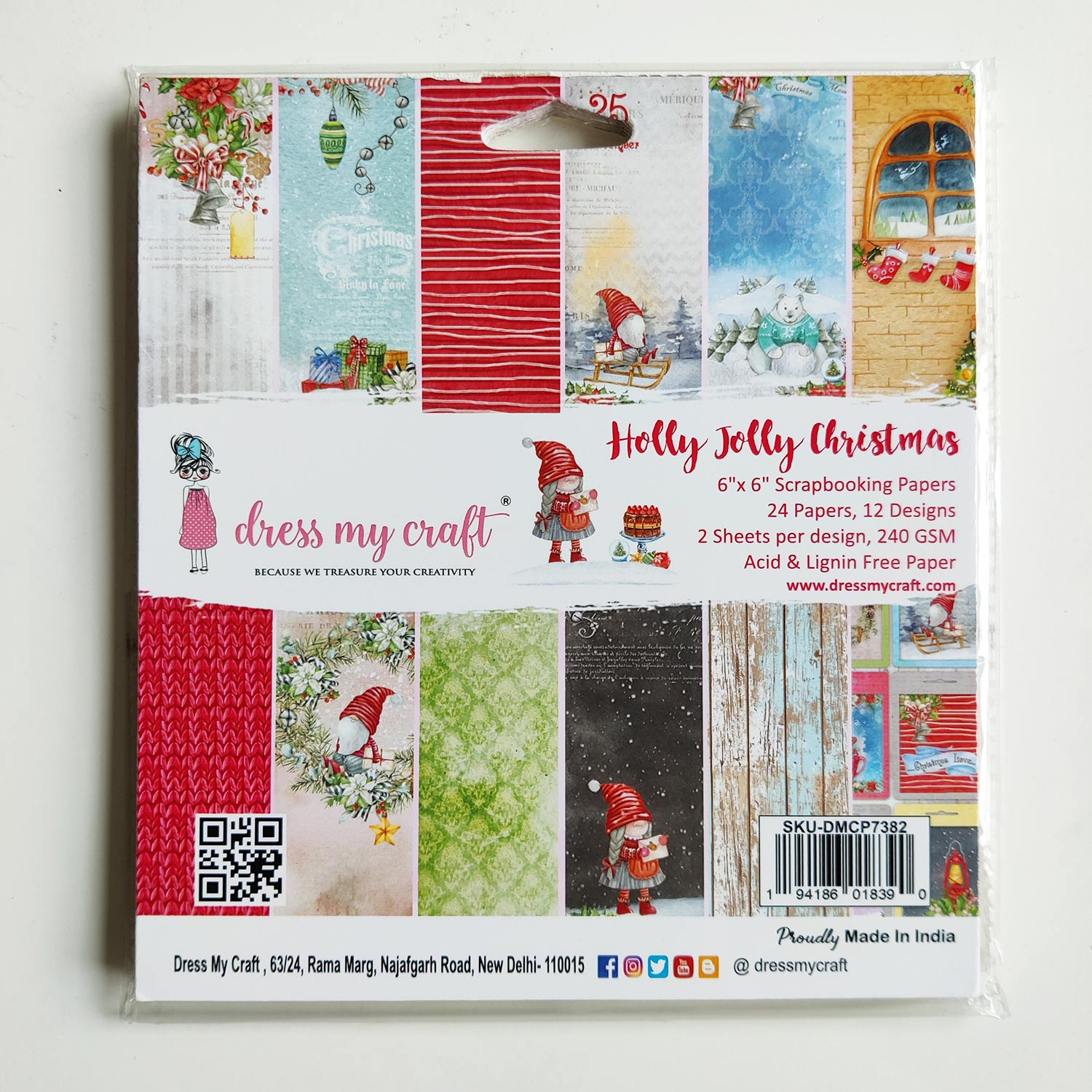 Holly Jolly Christmas 6" X 6" Paper Pad