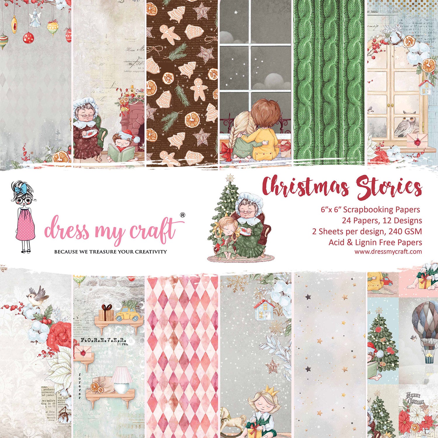 Christmas Stories 6" X 6" Paper Pad