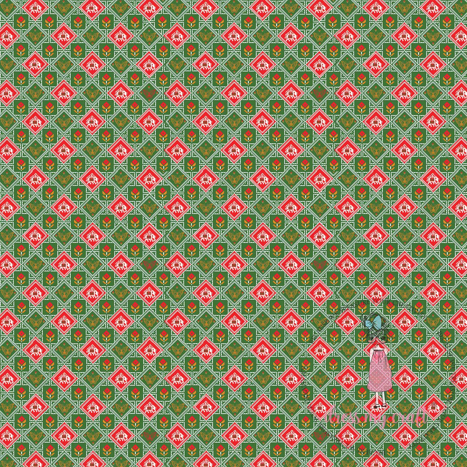 Traditional paper #61 - 12" x 12" (Pack Of 10) Loose Sheets