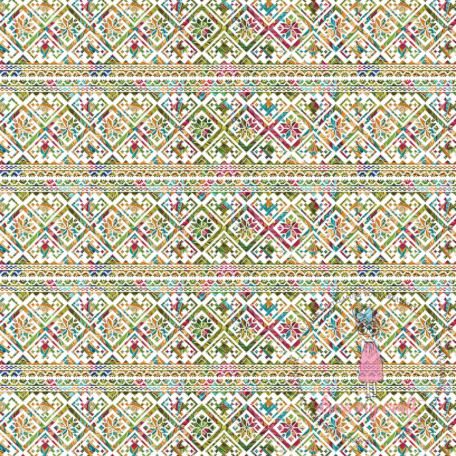 Traditional paper #62 - 12" x 12" (Pack Of 10) Loose Sheets