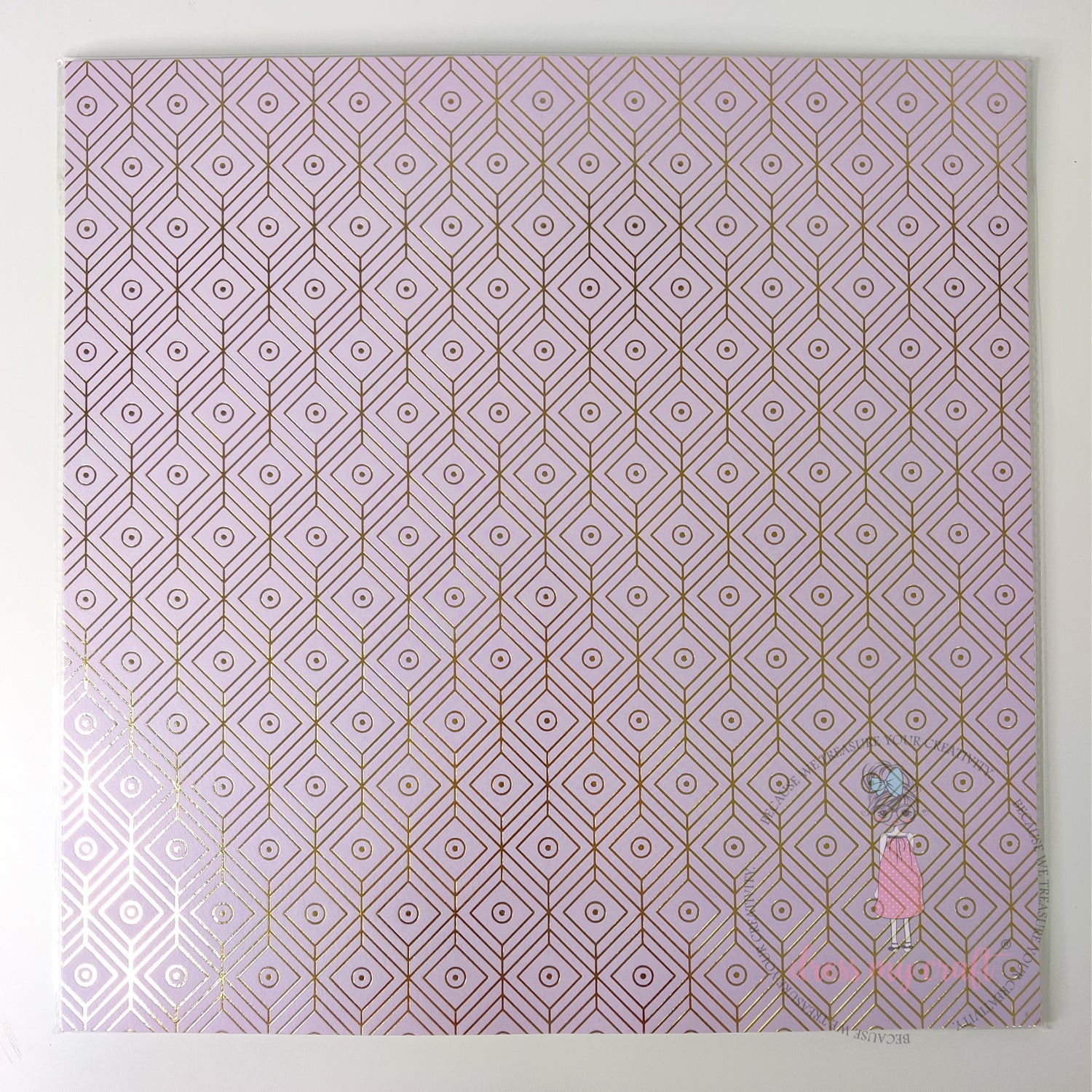 Lavender Golden Gilded - Pack Of 10 - 12" x 12" Loose Sheets