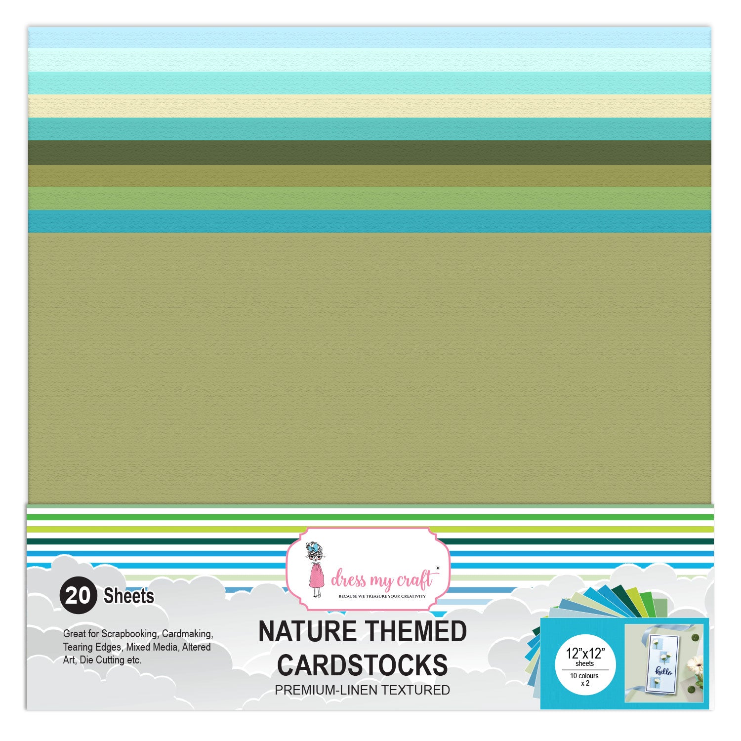 Nature Themed Cardstock 12x12