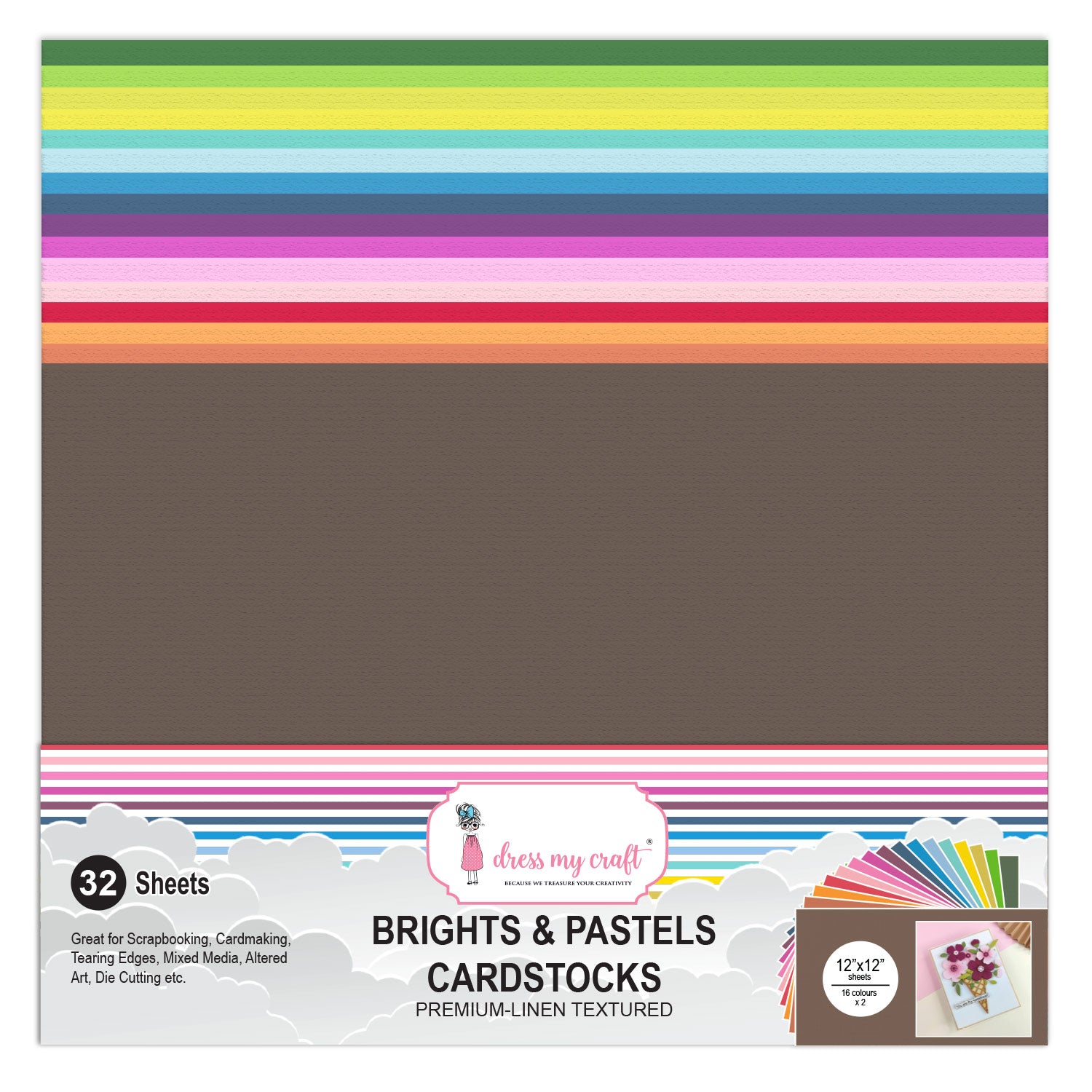 Brights & Pastels Cardstock 12x12