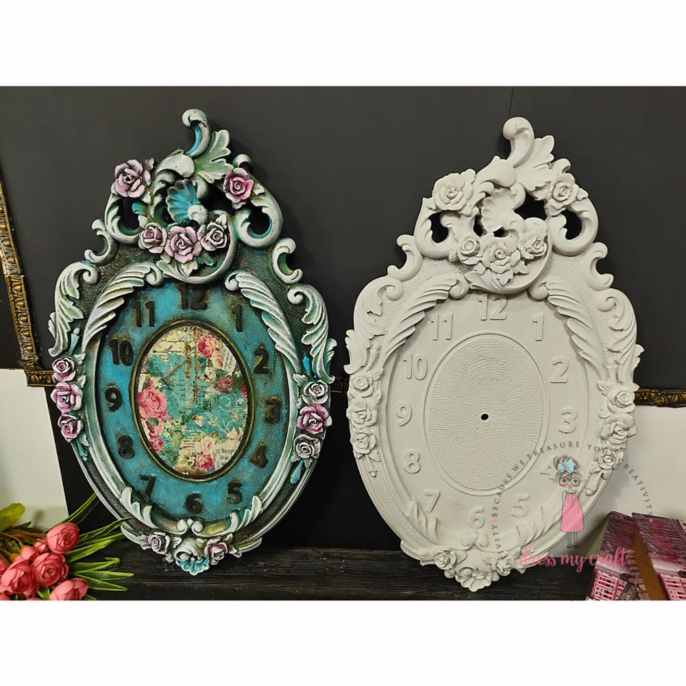 Resin Oval Clock