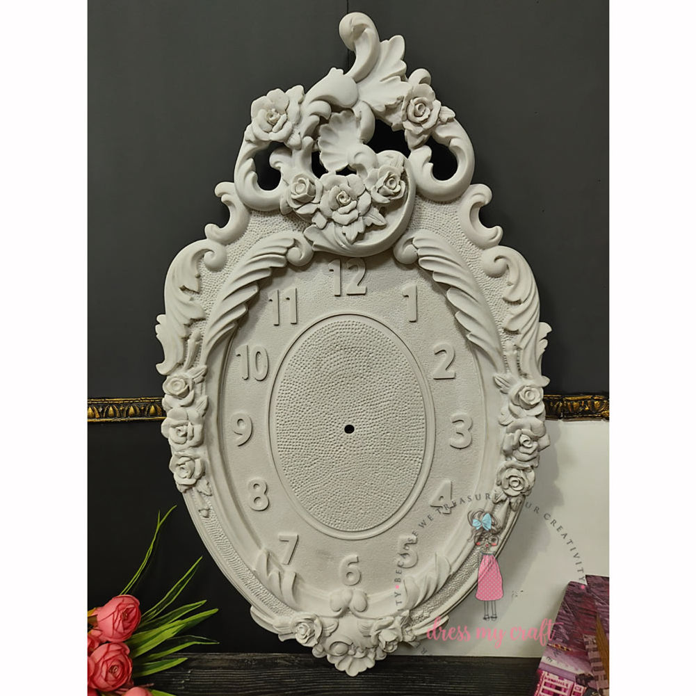 Resin Oval Clock