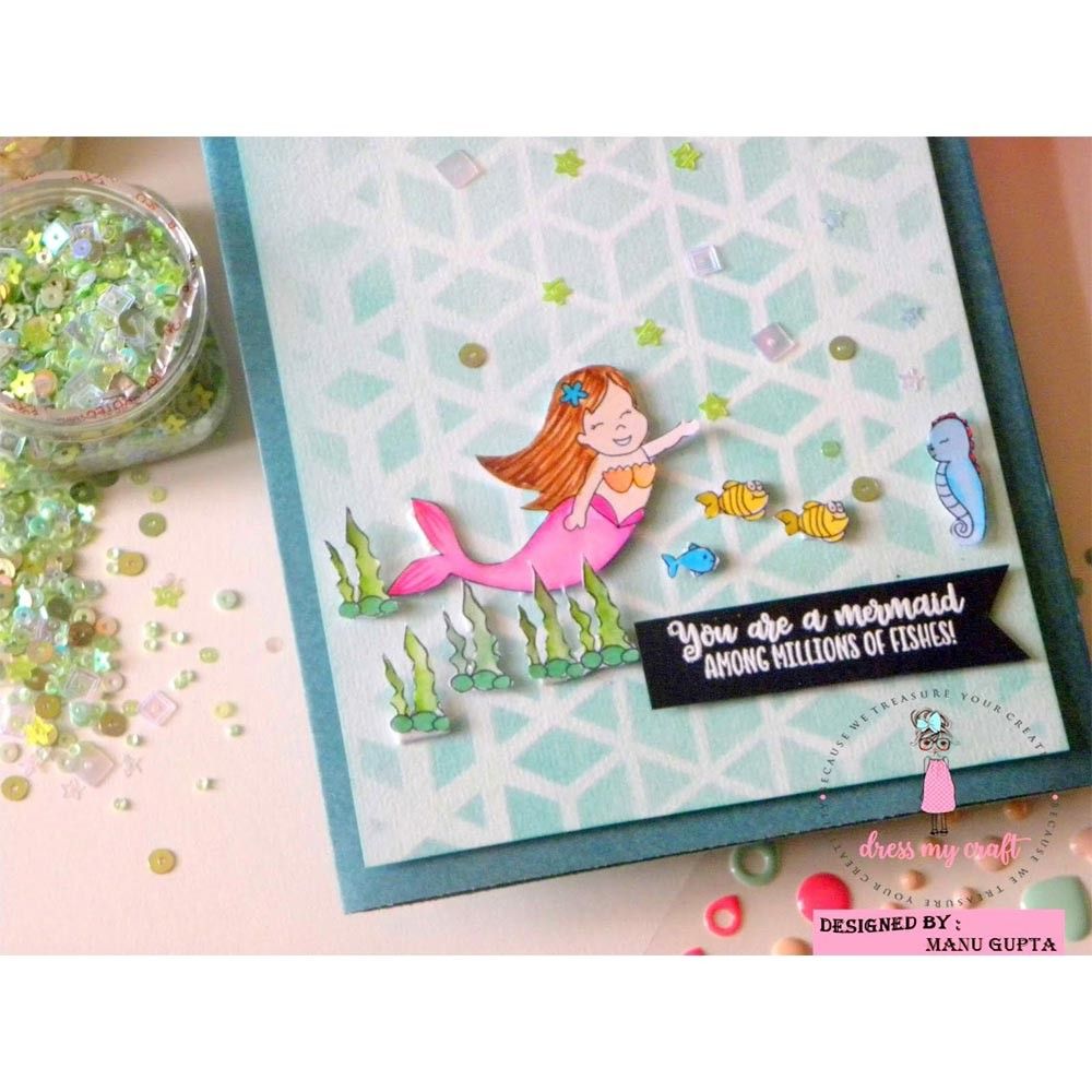 Blossom With Green Sequins - 25gm