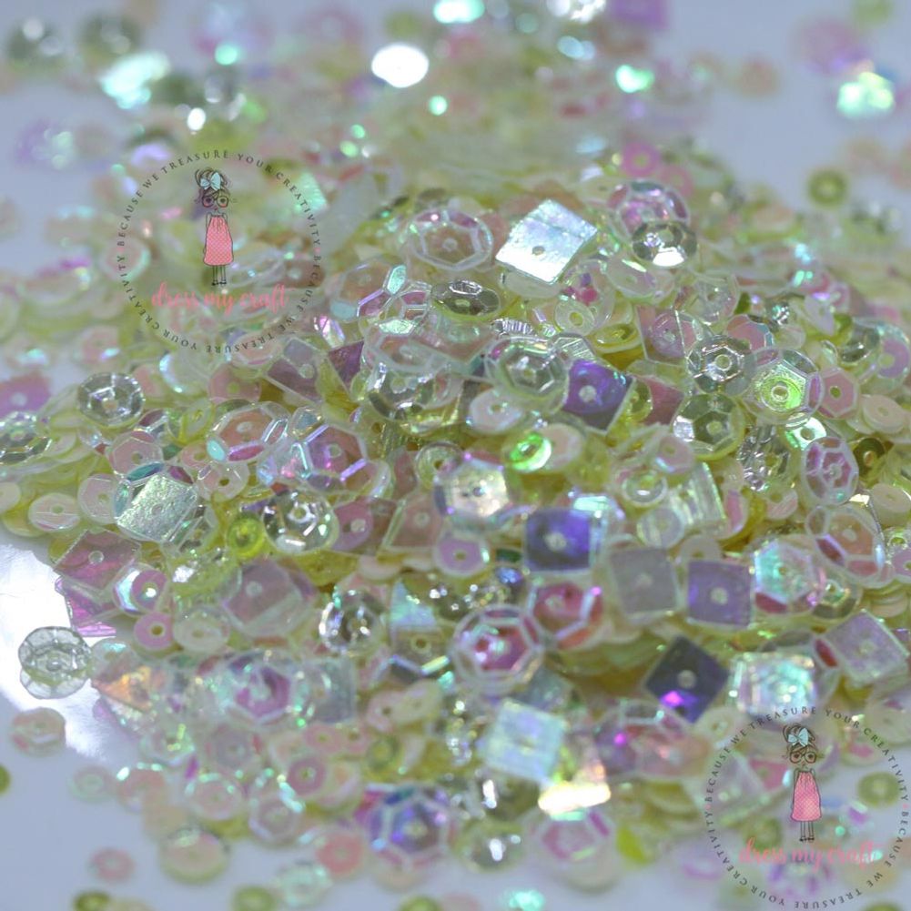 Sunshine Yellow Sequins - 25gm
