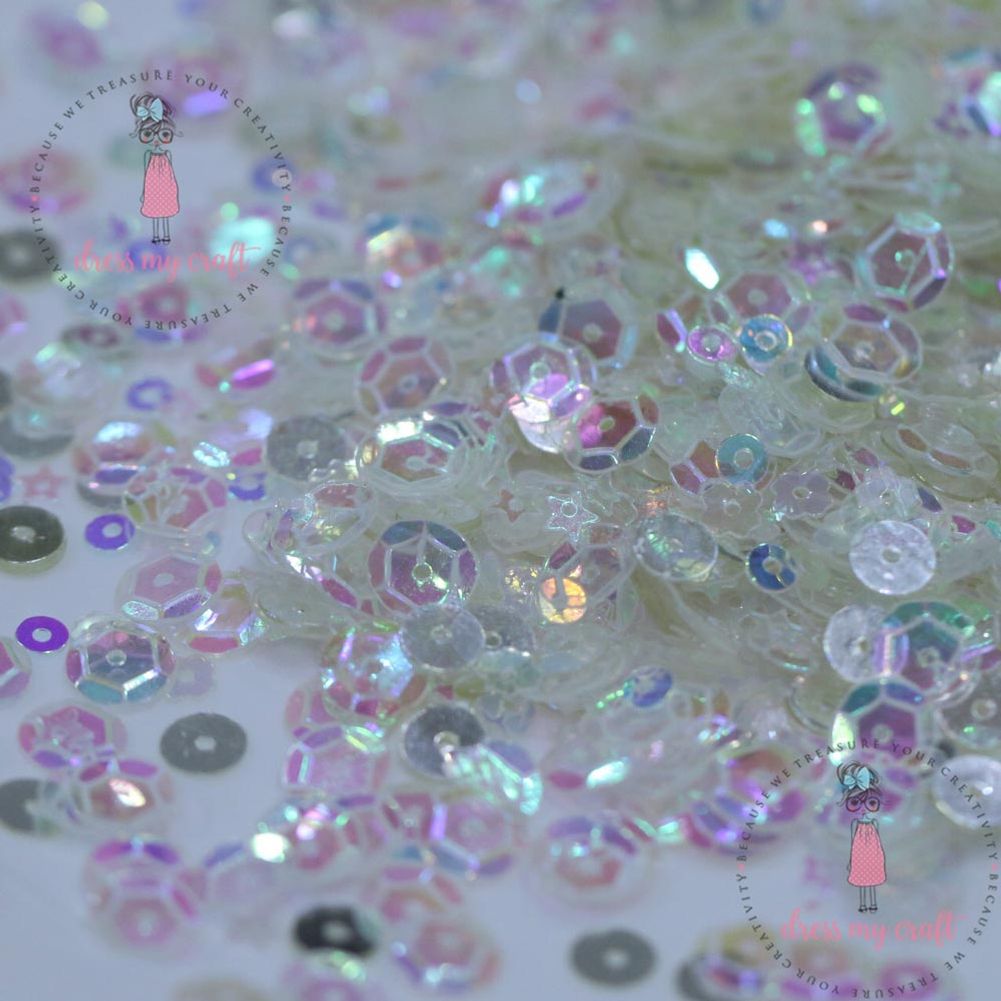Crystal Clear Sequins - 8 gm