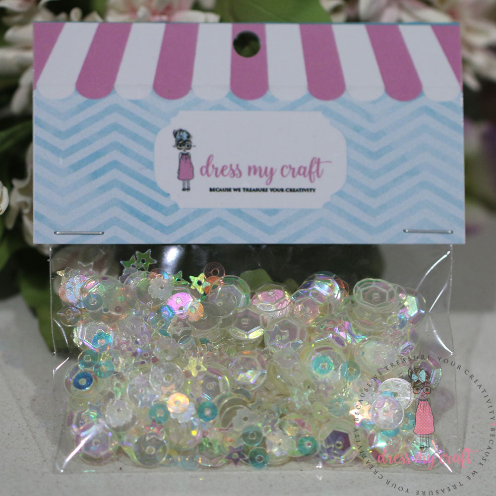 Crystal Clear Sequins - 8 gm