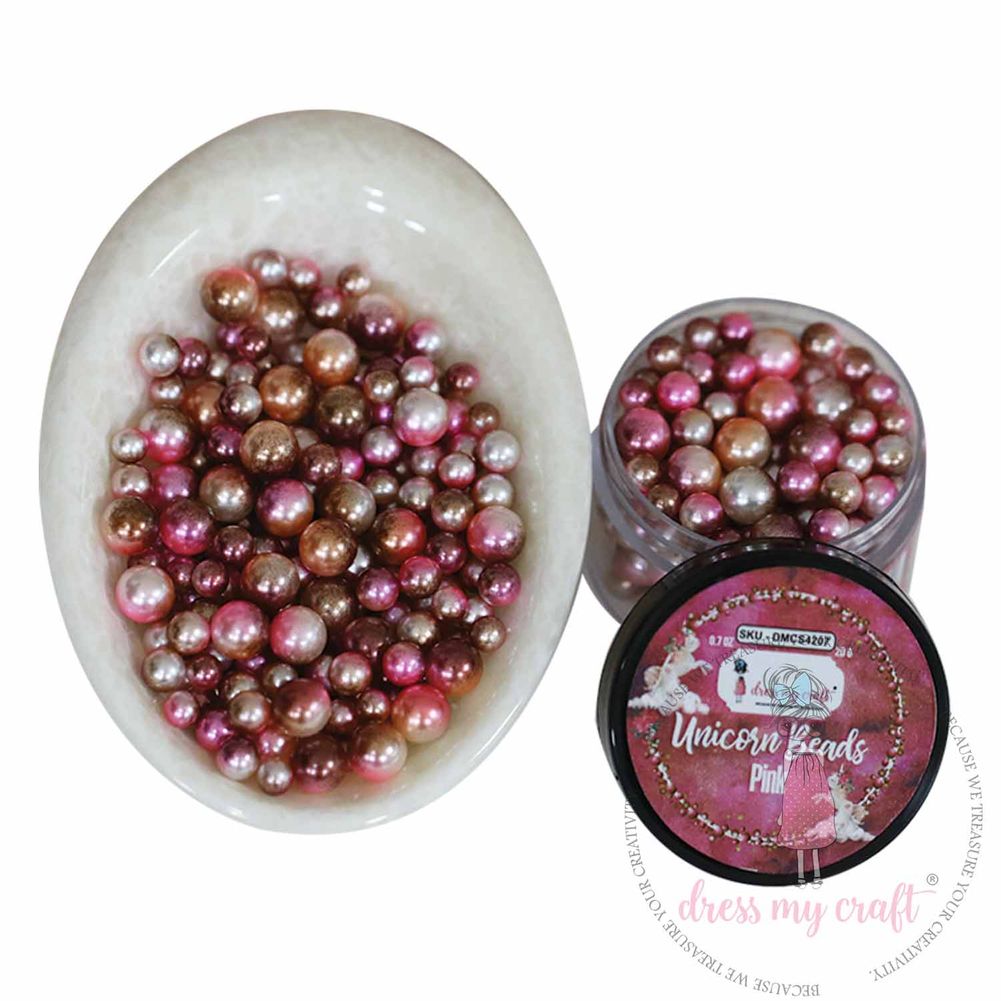 Unicorn Beads - Pink - 20gms