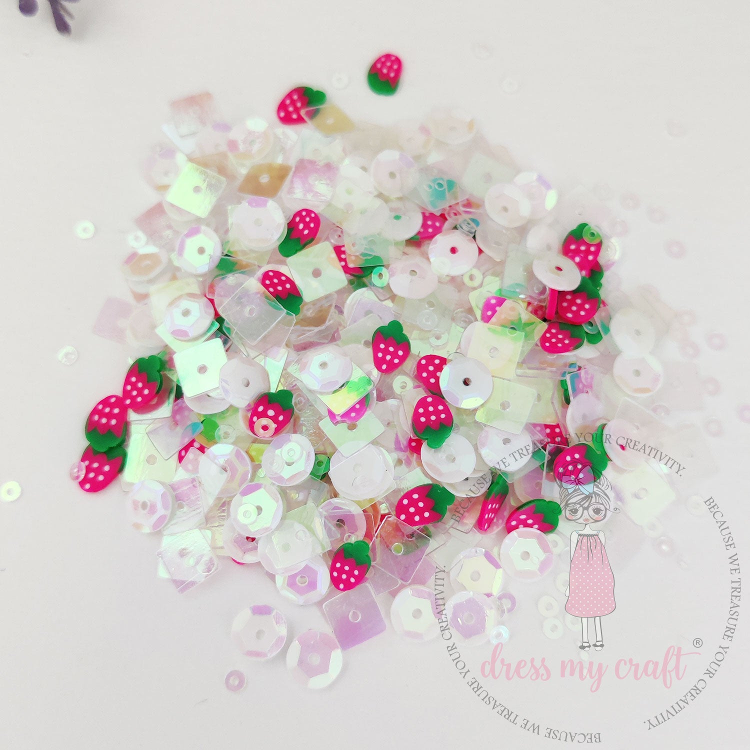 Strawberry Shake Sequins - 8gm