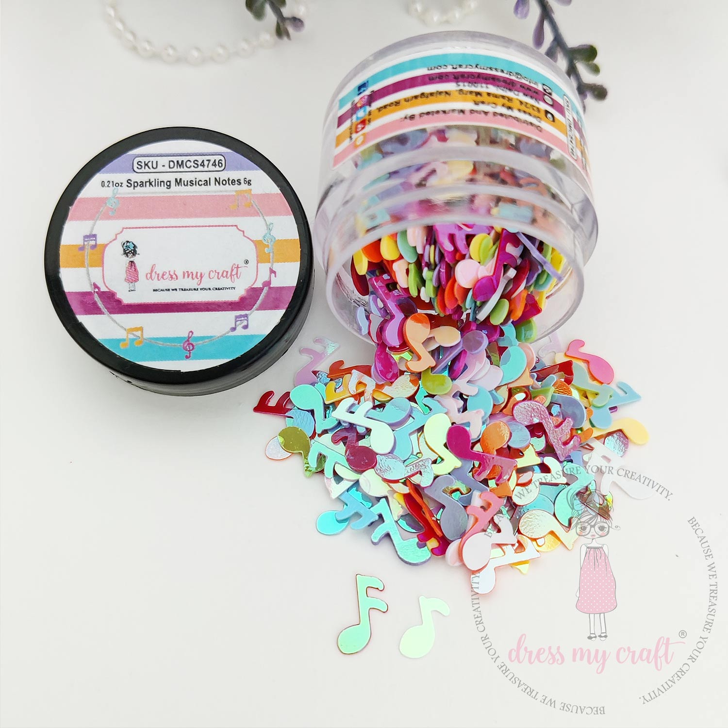 Sparkling Musical Notes - 6gm