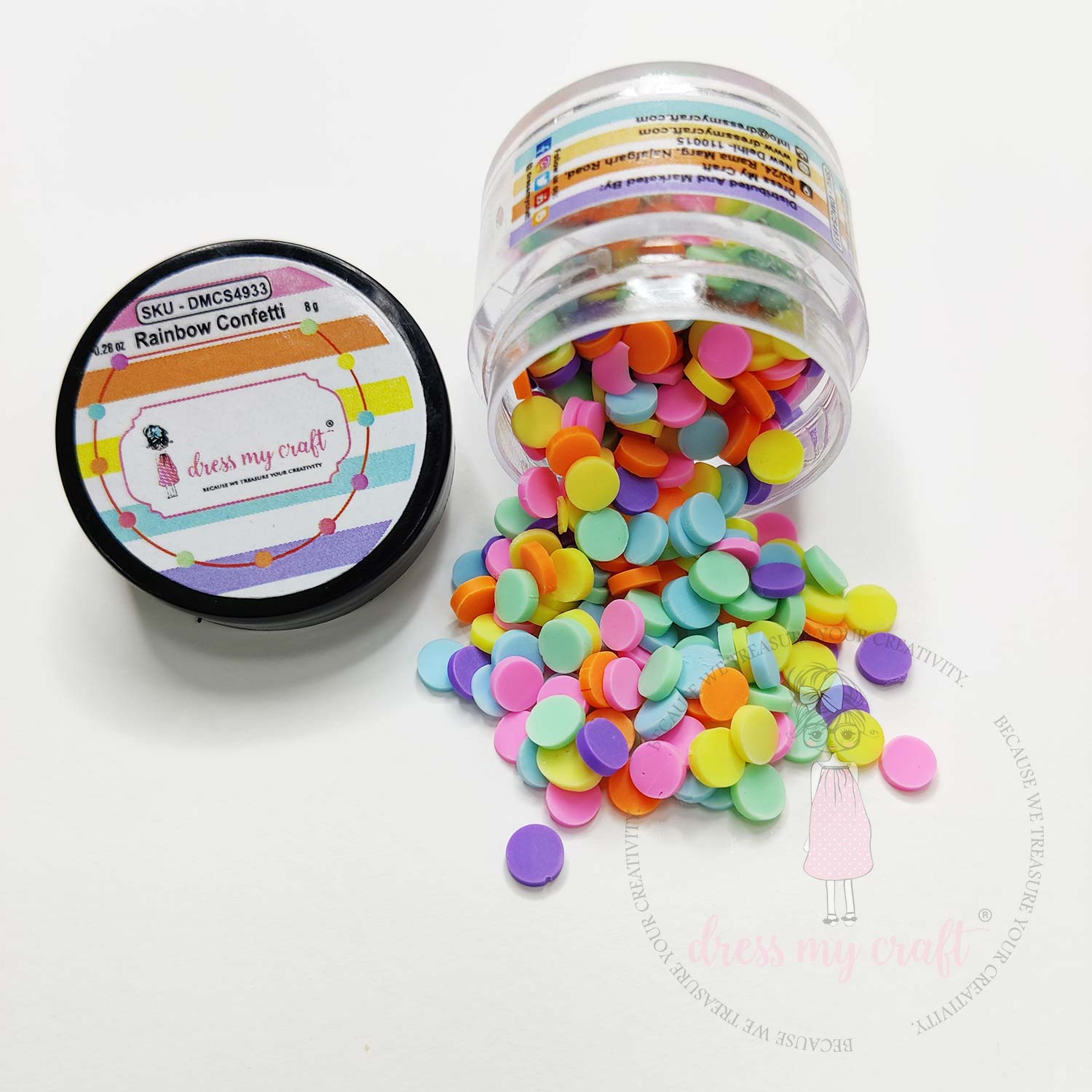 Rainbow Confetti Slices - 8gm