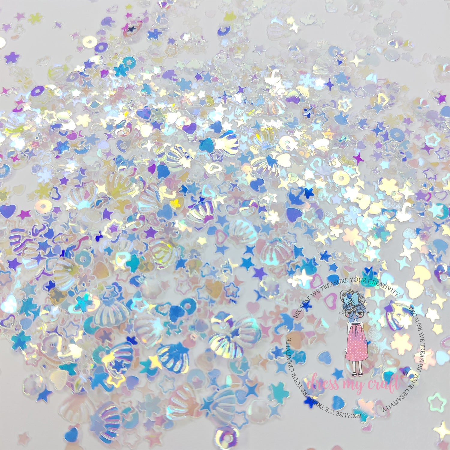 Holographic Mermaid Shimmer Sequins - 8gm