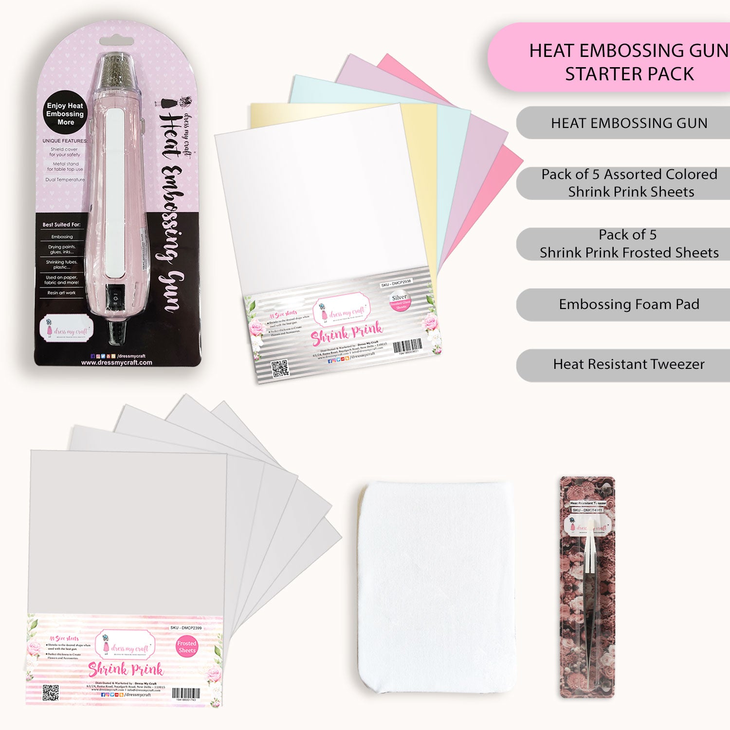 Heat Embossing Gun Starter Pack