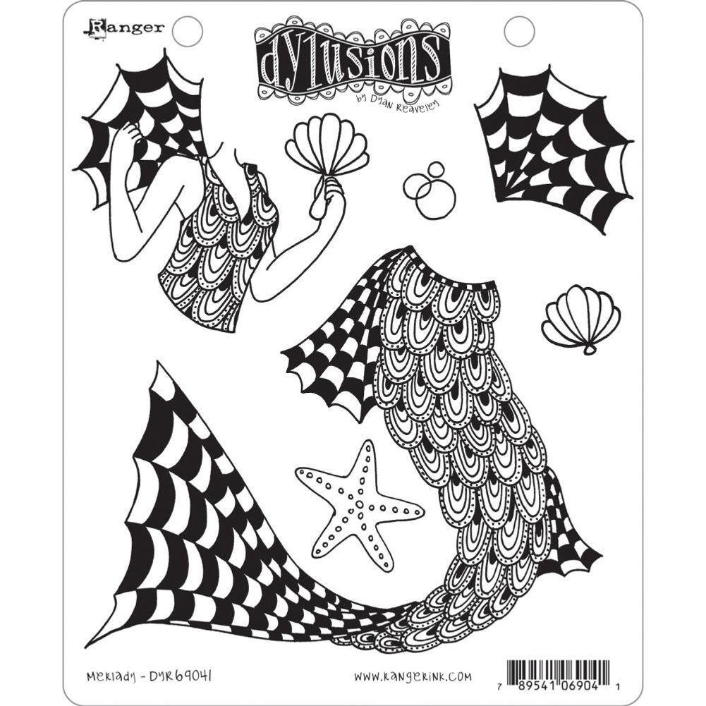 Merlady - Dyan Reaveley's Dylusions Cling Stamp Collections 8.5"X7"