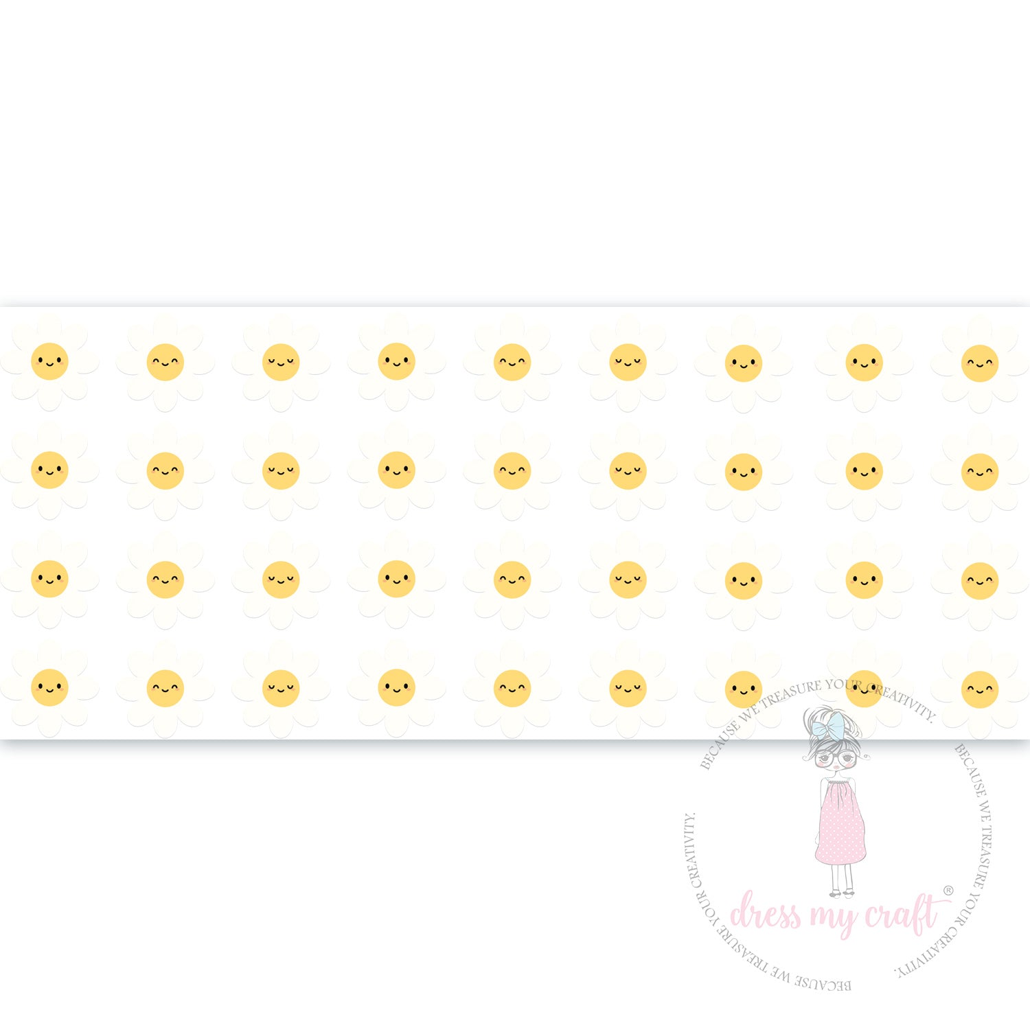 Stick N Peel Stickers- Smiley Small Daisy