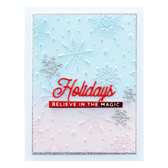 Flurry of Snowflakes 3D Embossing Folder from the Christmas Collection