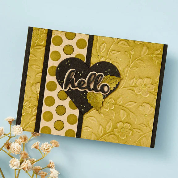 Flowers & Foliage 3D Embossing Folder from the From the Garden Collection by Wendy Vecchi