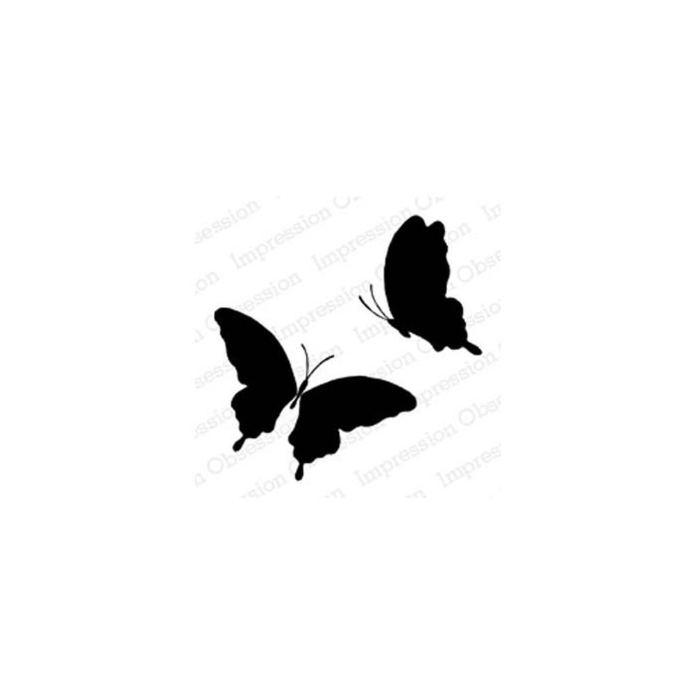 Solid Frilly Butterfly Pair - Stamp