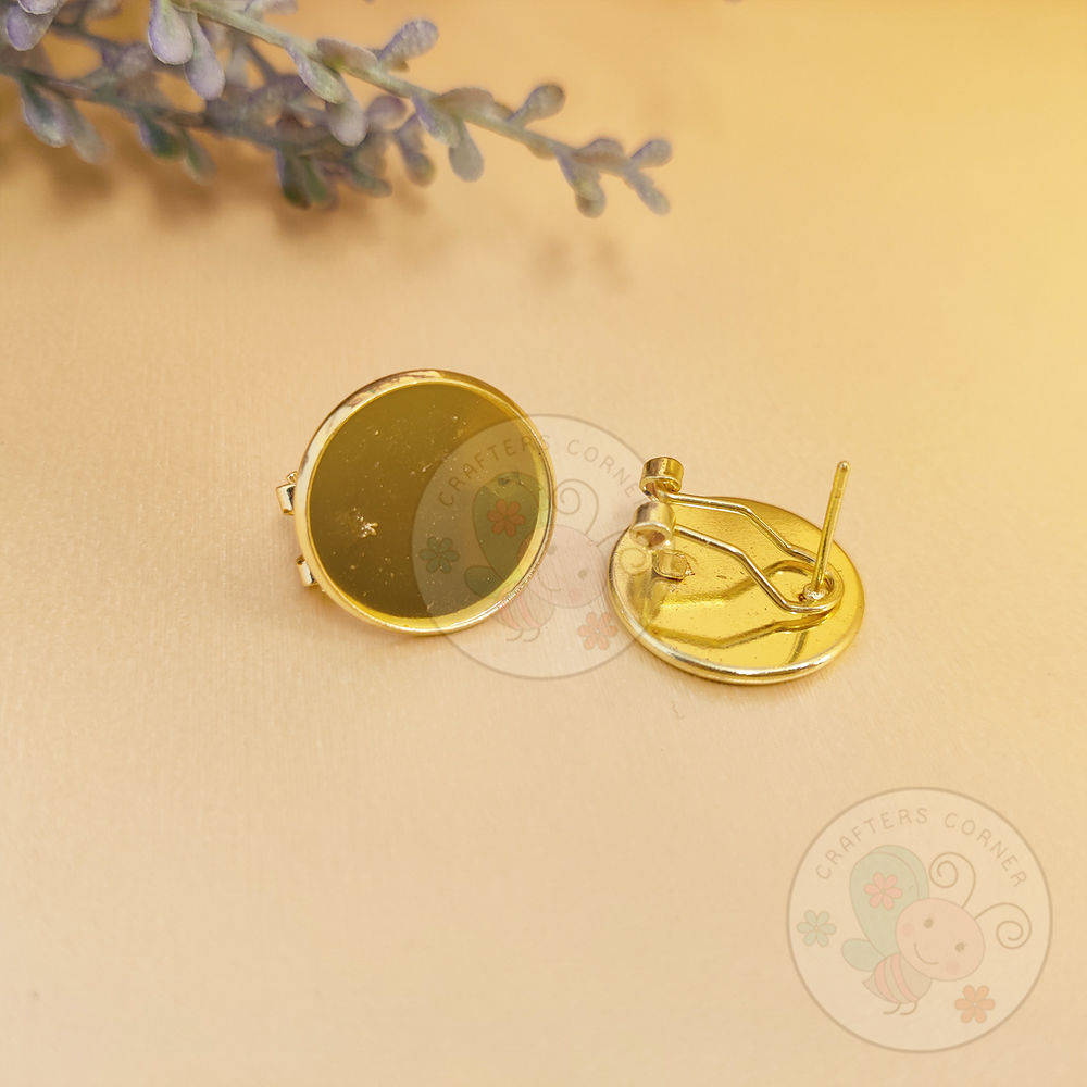 Earring Base - Golden #1