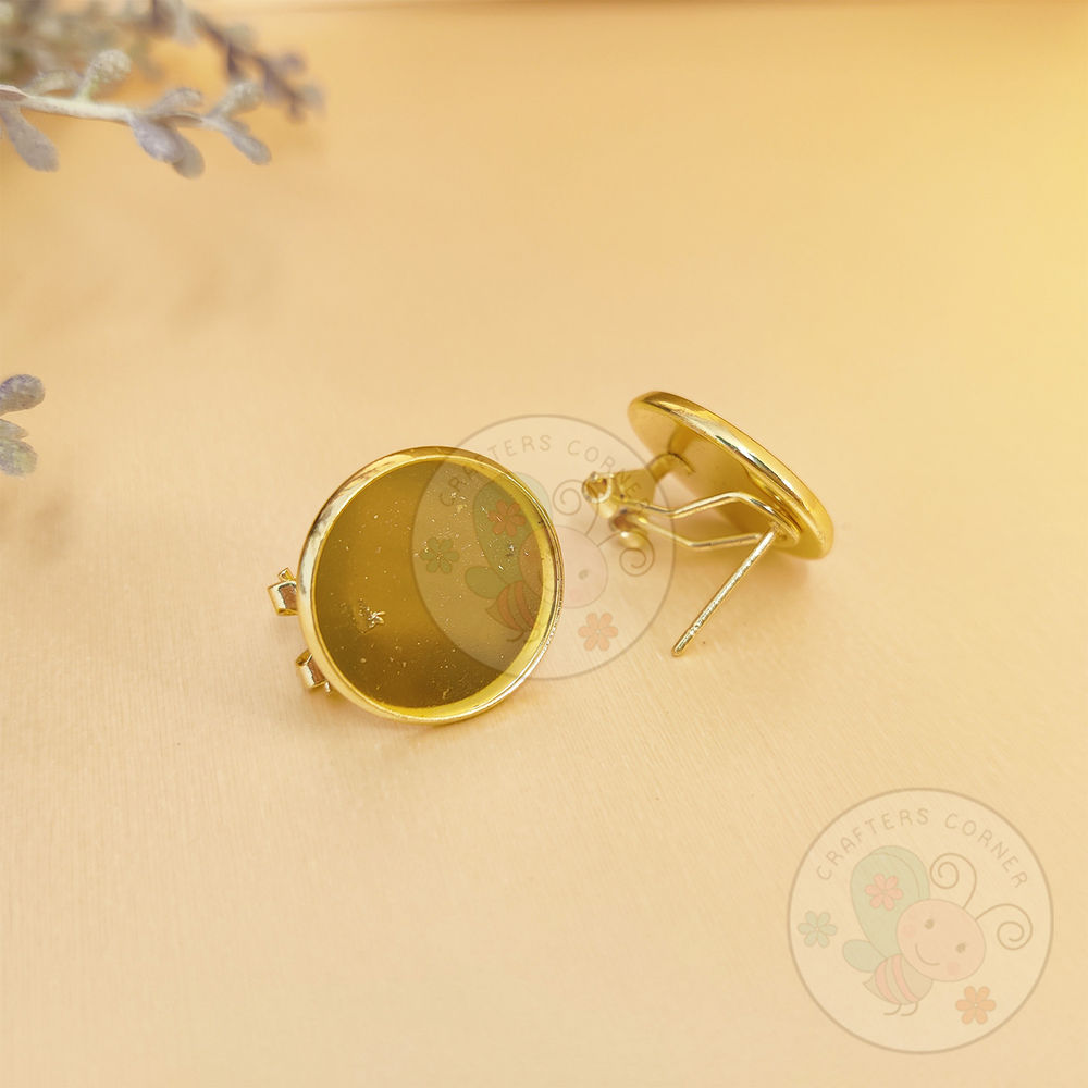 Earring Base - Golden #1