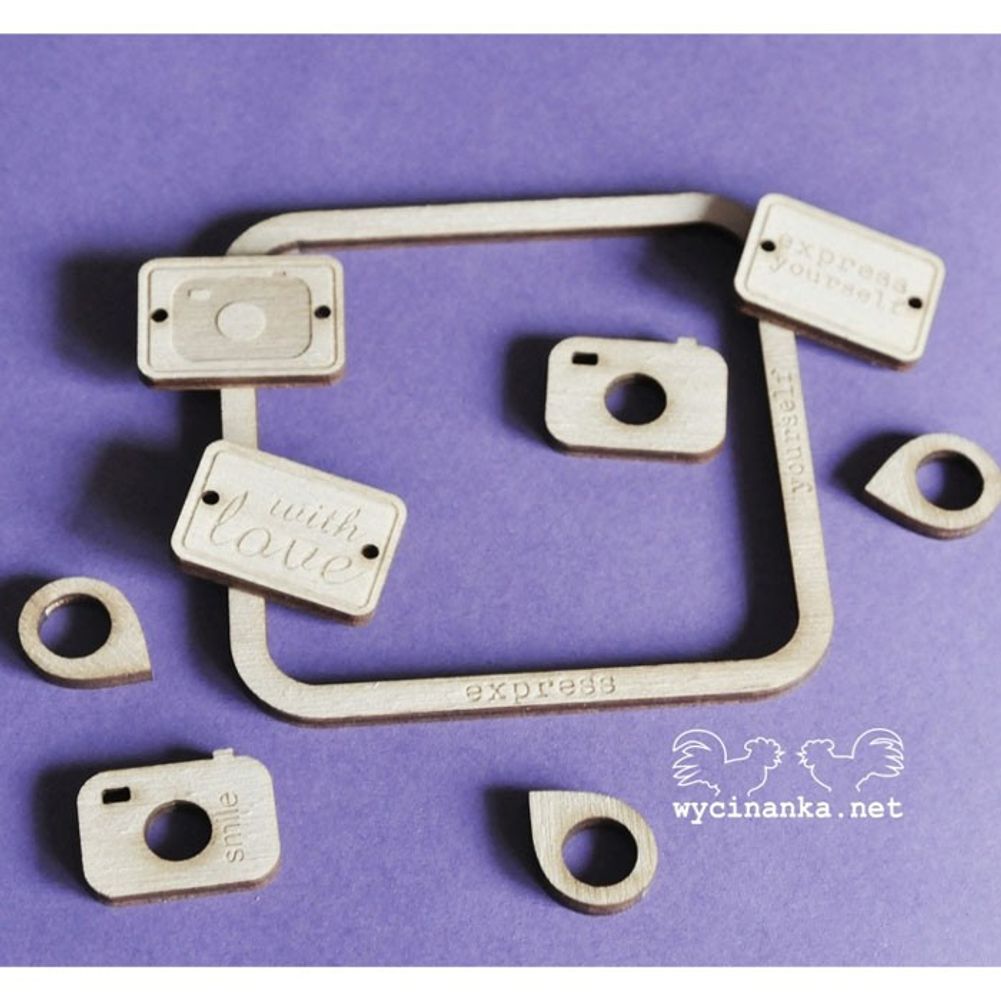 Express Yourself & - Set of Plywood Decorations